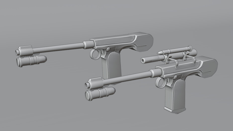 Artstation Star Wars Dl 18 Blaster Pistol