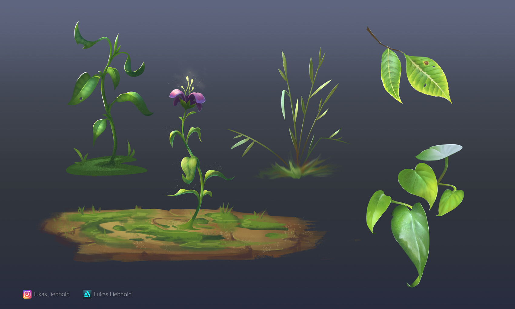 ArtStation Plant Studies (+ Tutorial)