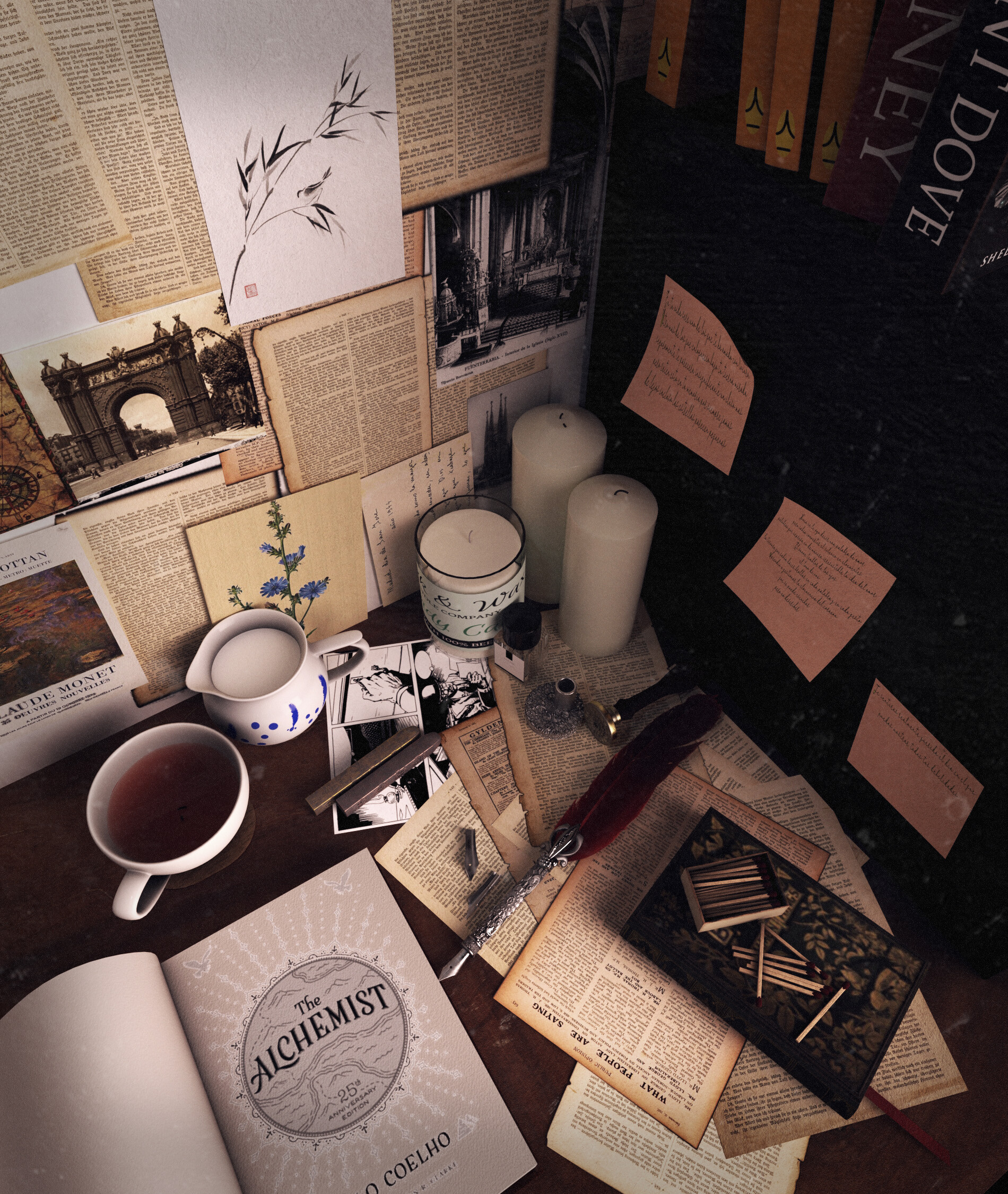 ArtStation Vintage Desk