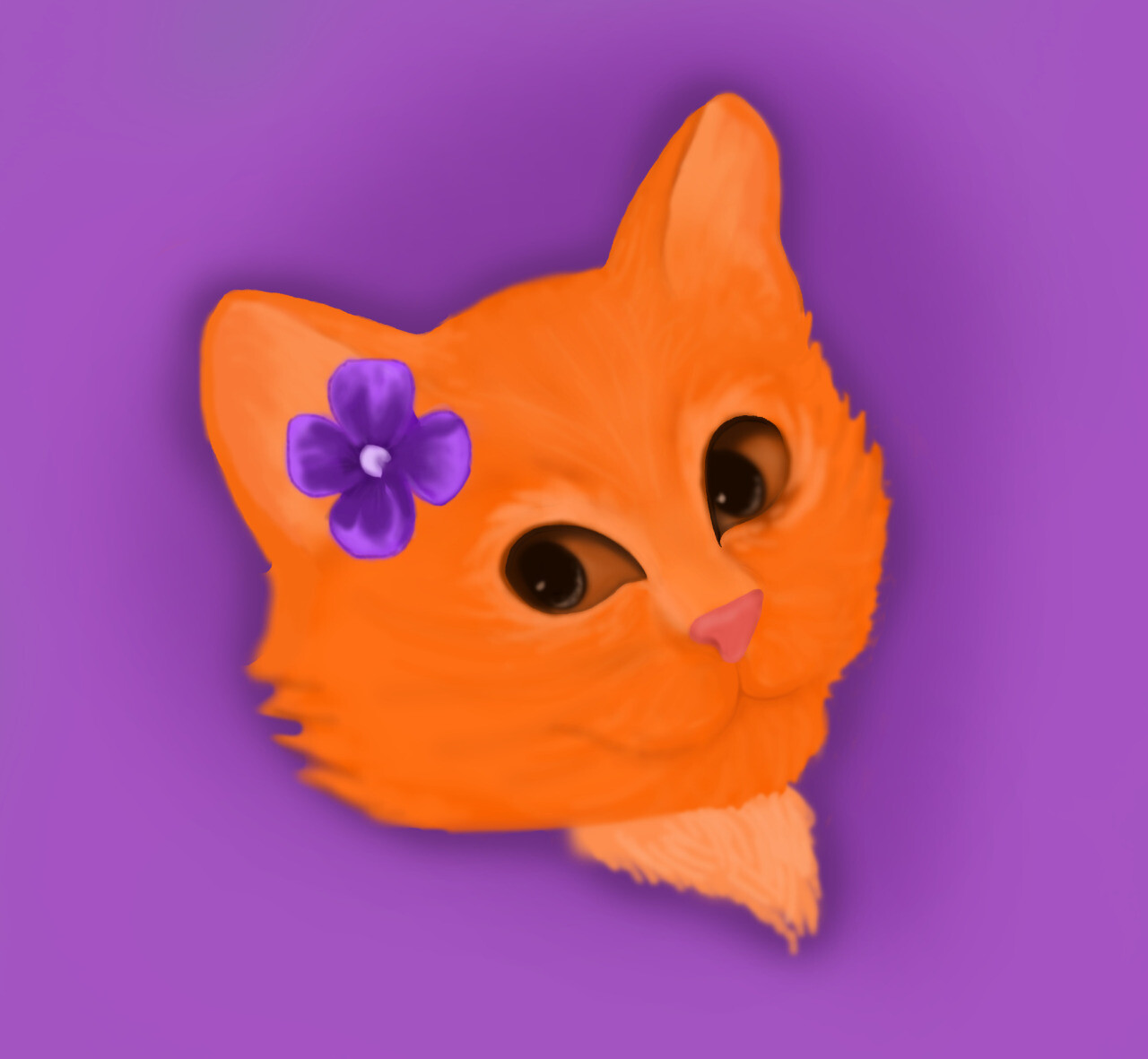 ArtStation illustration photo de profil chat