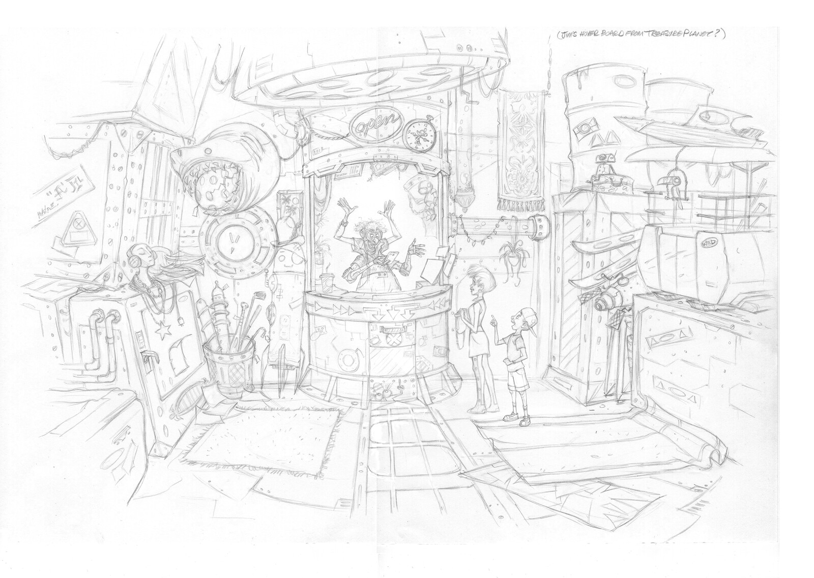 Tomorrowland interactive pawnshop