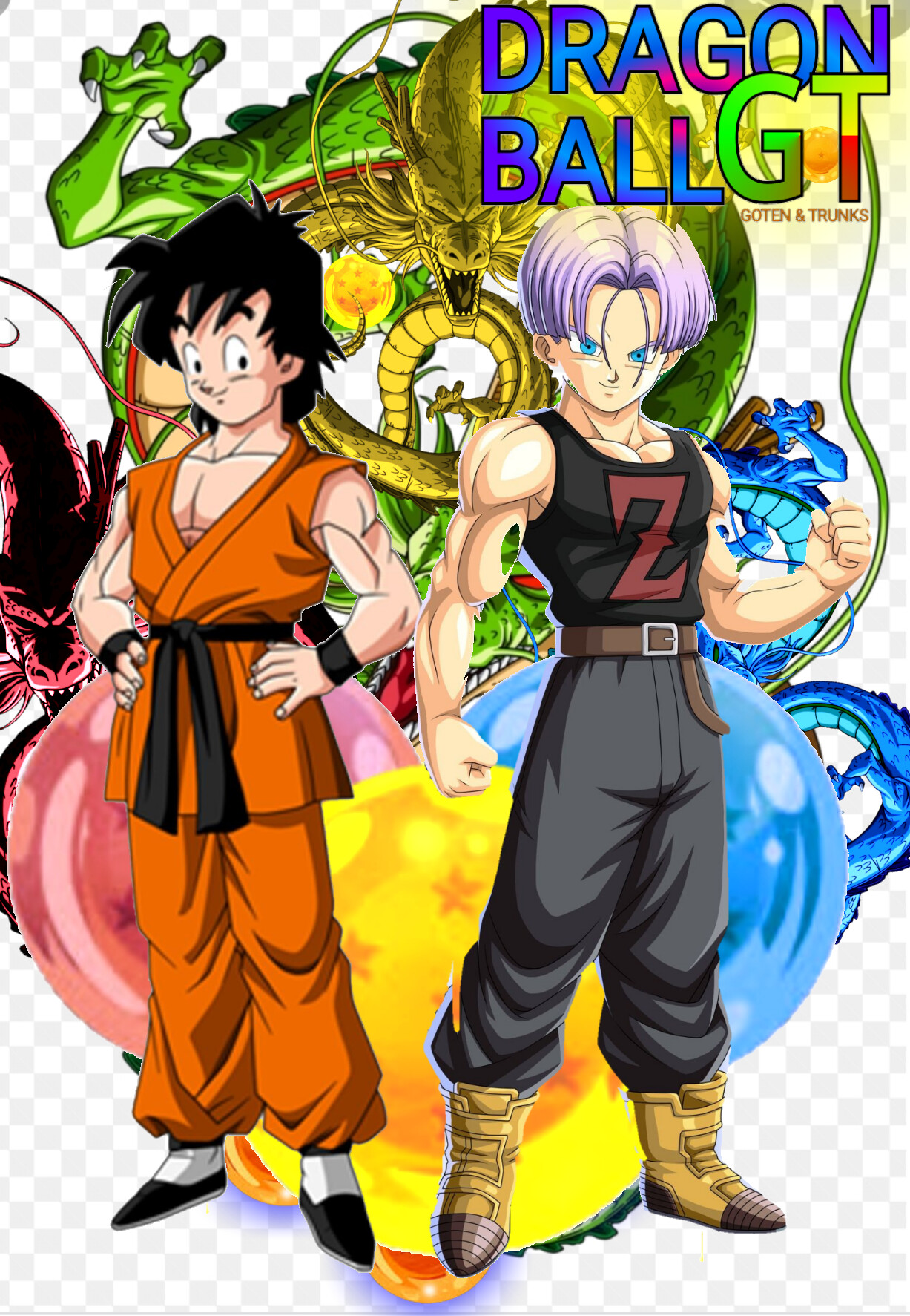 ArtStation Novo Dragon ball GT (Goten e Trunks ) Fanart.