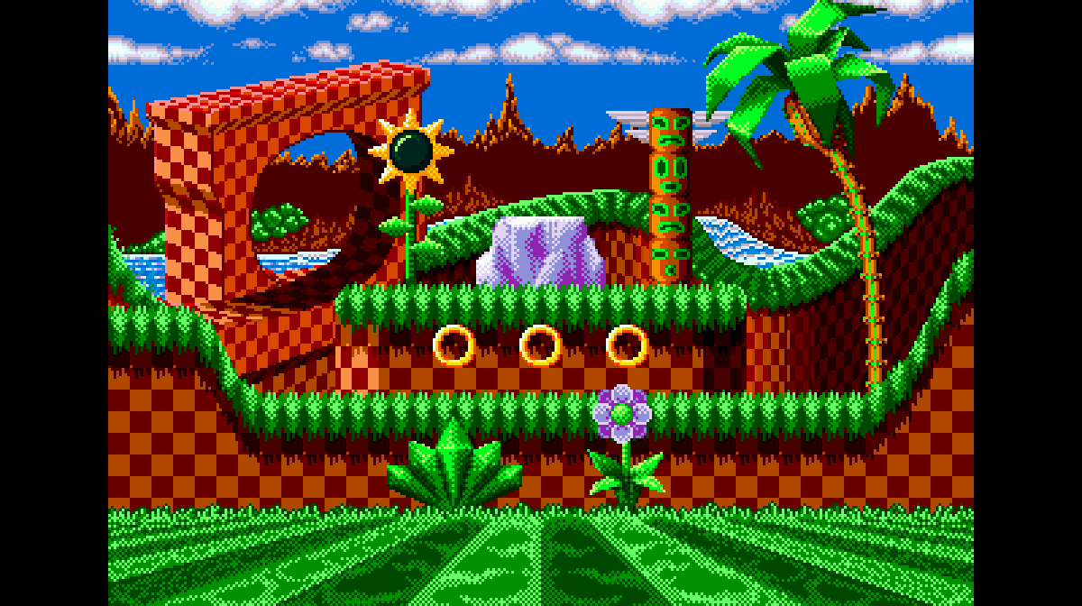 Green Hill Zone: Hình ảnh khu vực Green Hill Zone với cảnh quan thiên nhiên tuyệt đẹp và nhiều màu sắc sẽ khiến bạn liên tưởng đến thế giới trong trò chơi Sonic. Hãy cùng đắm mình vào không gian xanh mát để tìm kiếm sự bình yên trong cuộc sống.