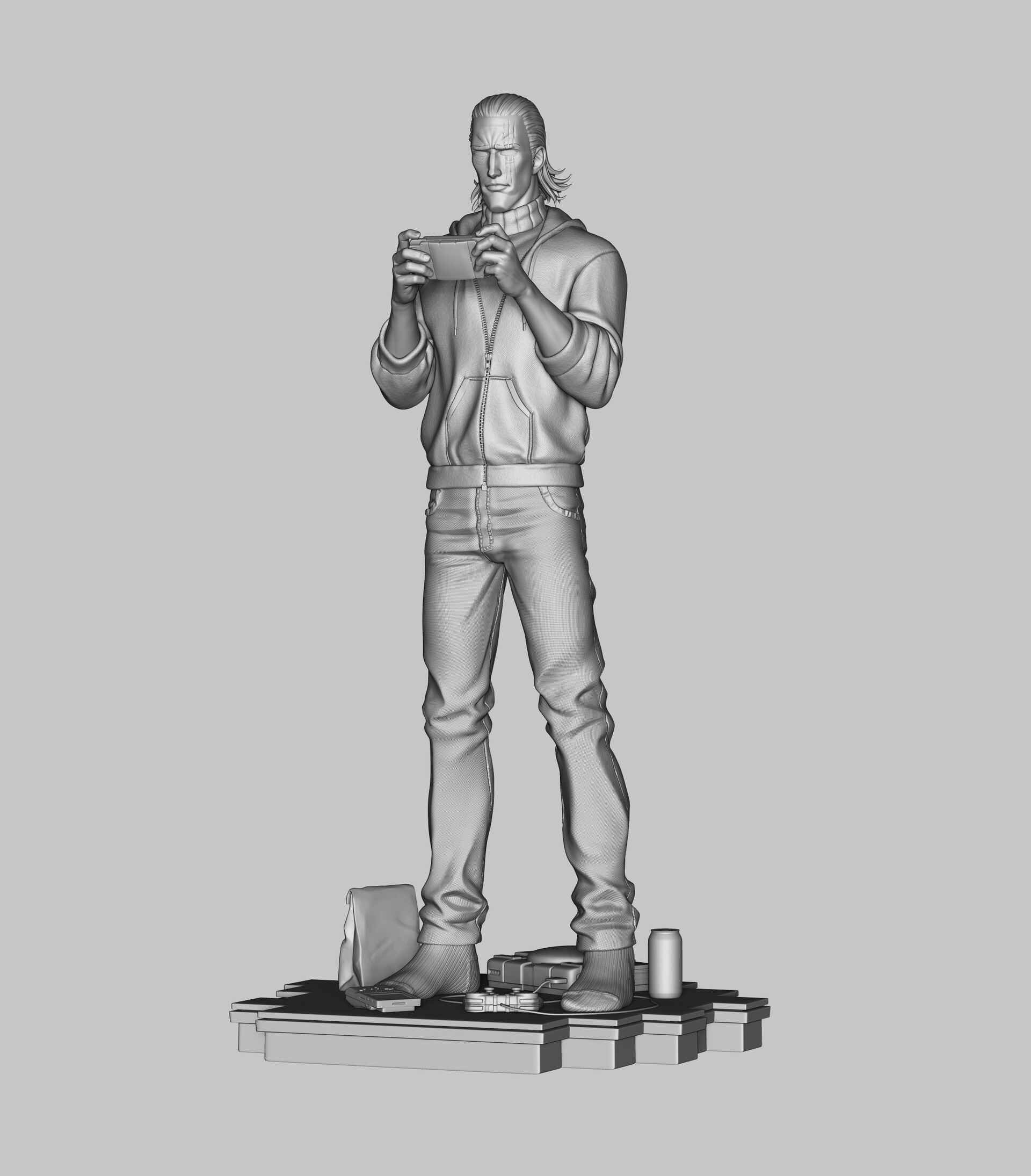 STL file KING Bust - One Punch Man FanArt・3D printing template to  download・Cults