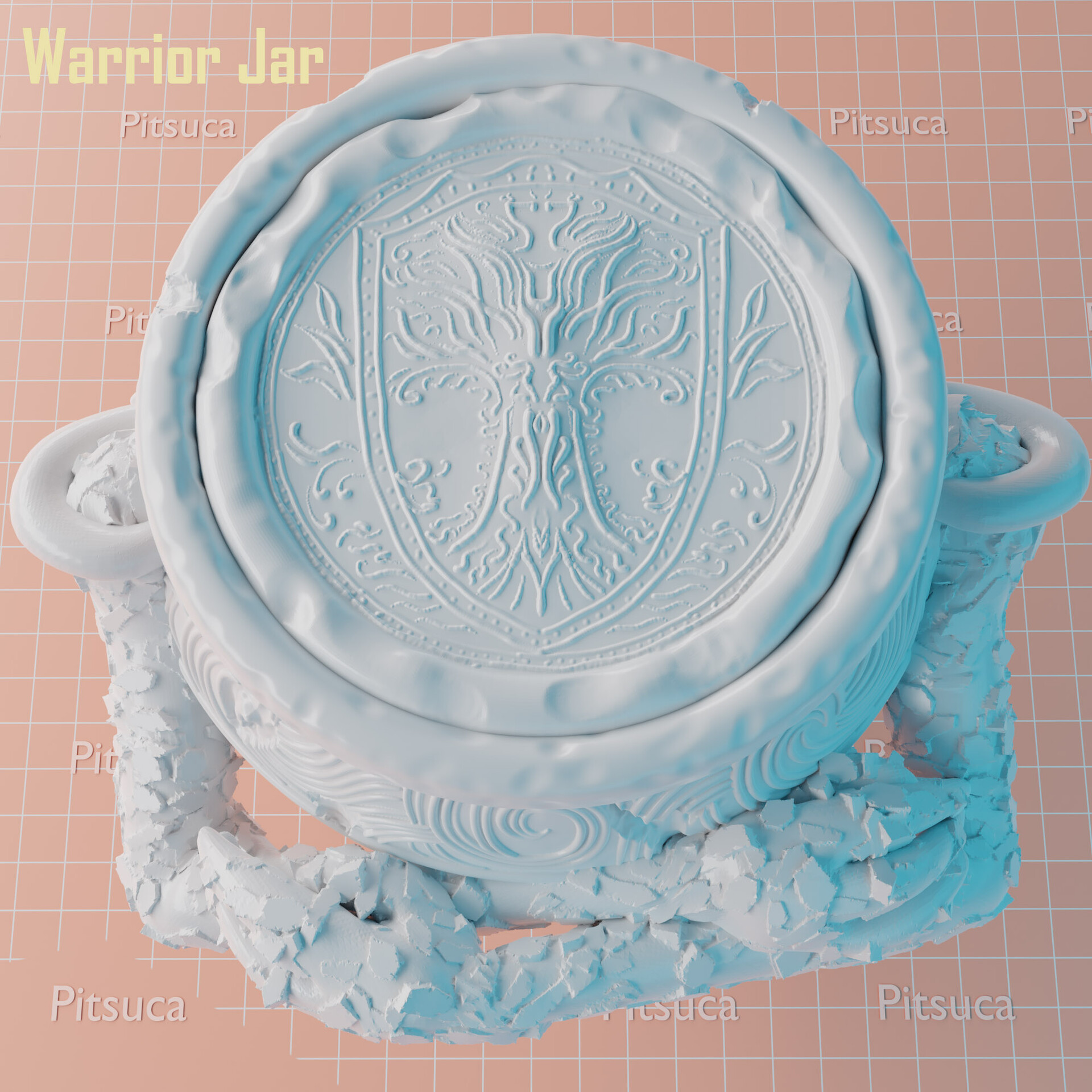 ArtStation - Iron Fist Alexander- Warrior Jar in White Orchard