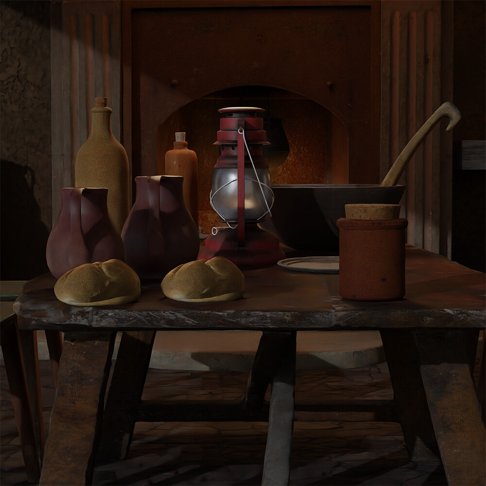 ArtStation - Medieval Kitchen