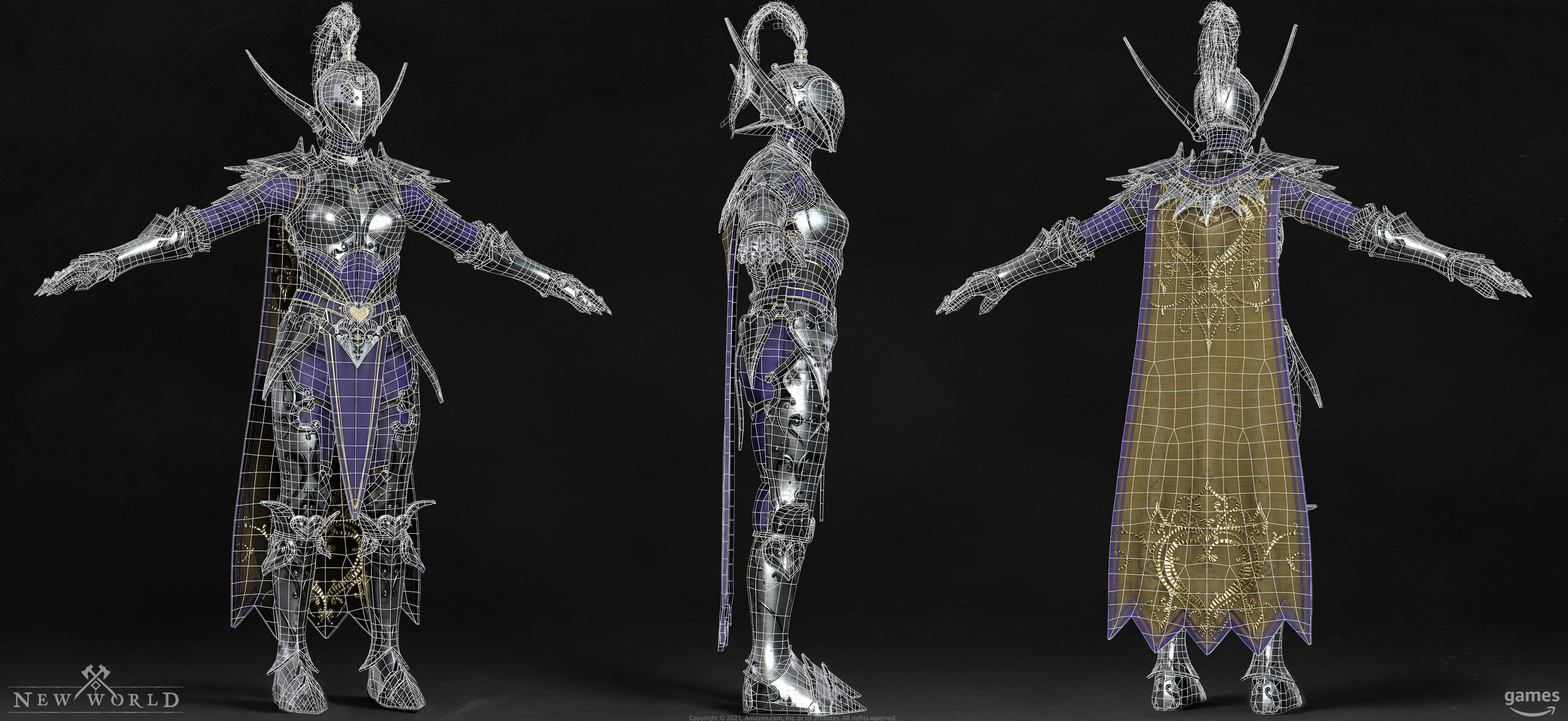 Knight of Devotion wire render