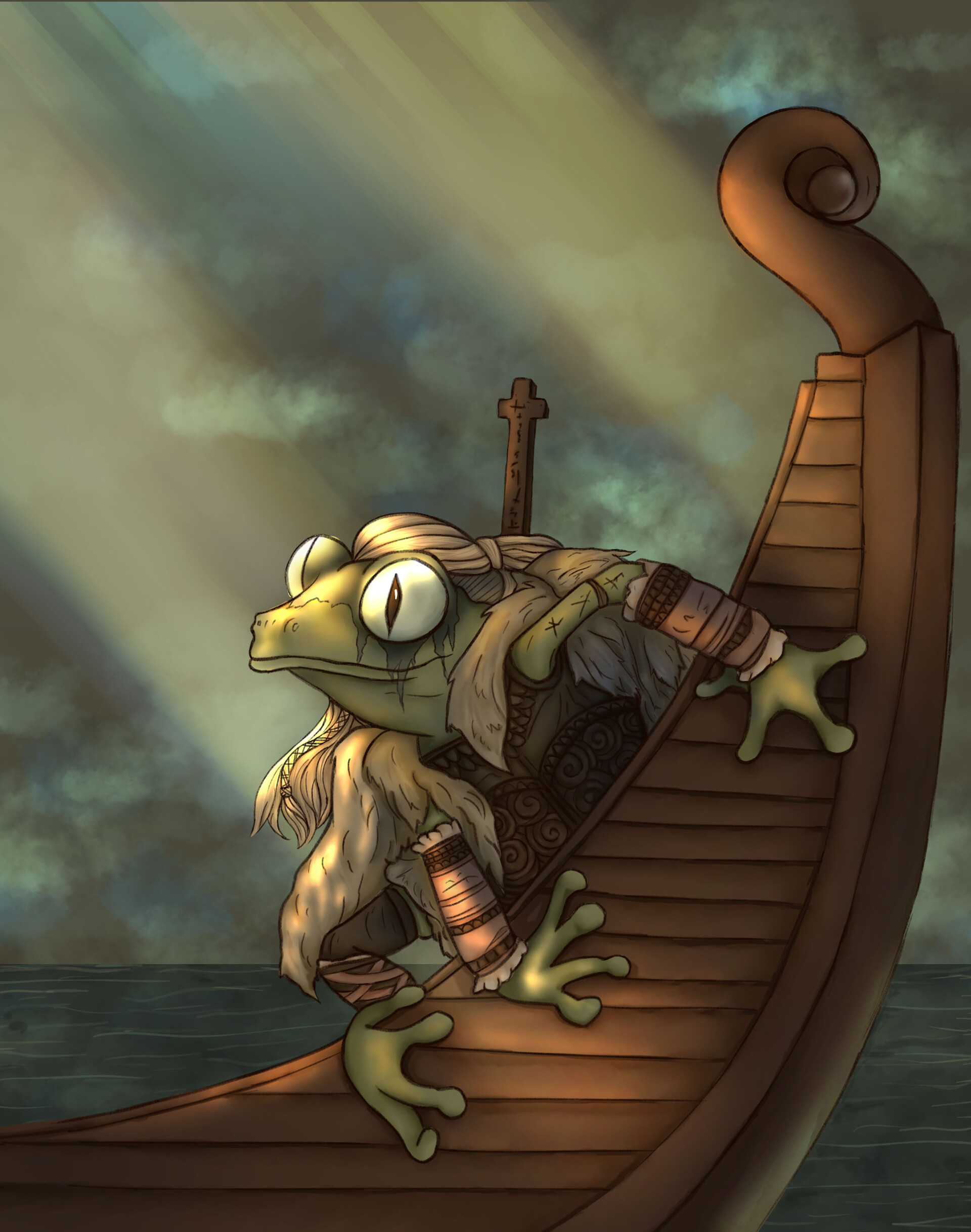 ArtStation Viking Frog Warrior