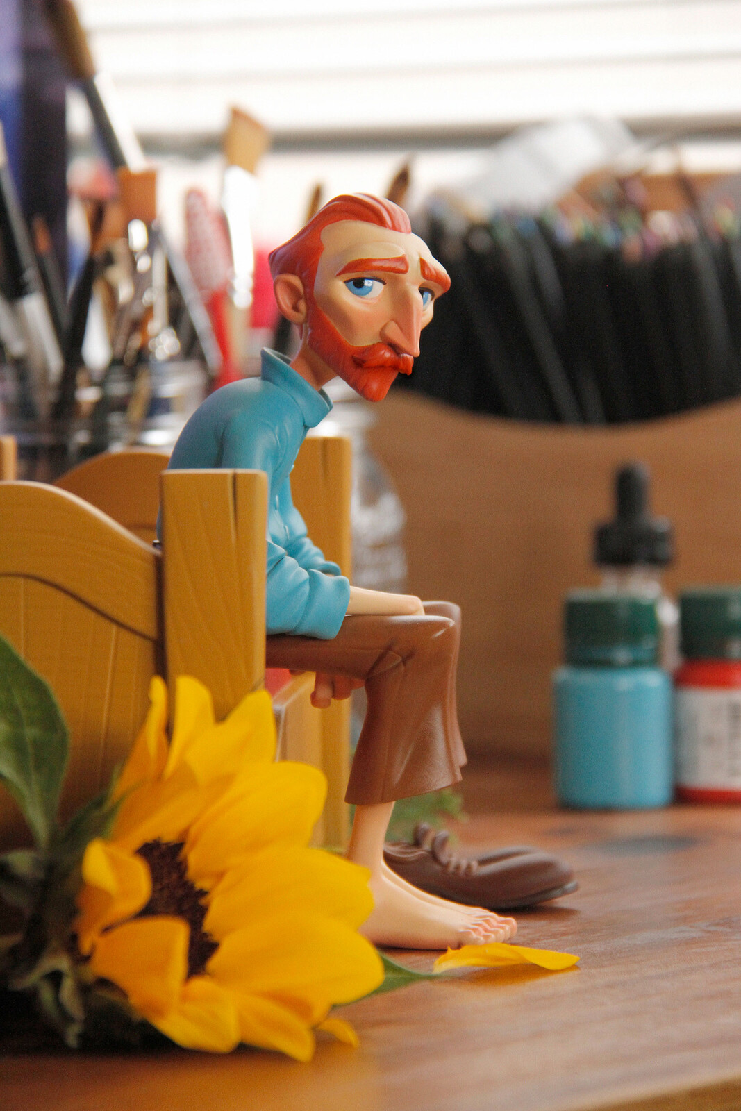 3D printing with finished acrylic painting