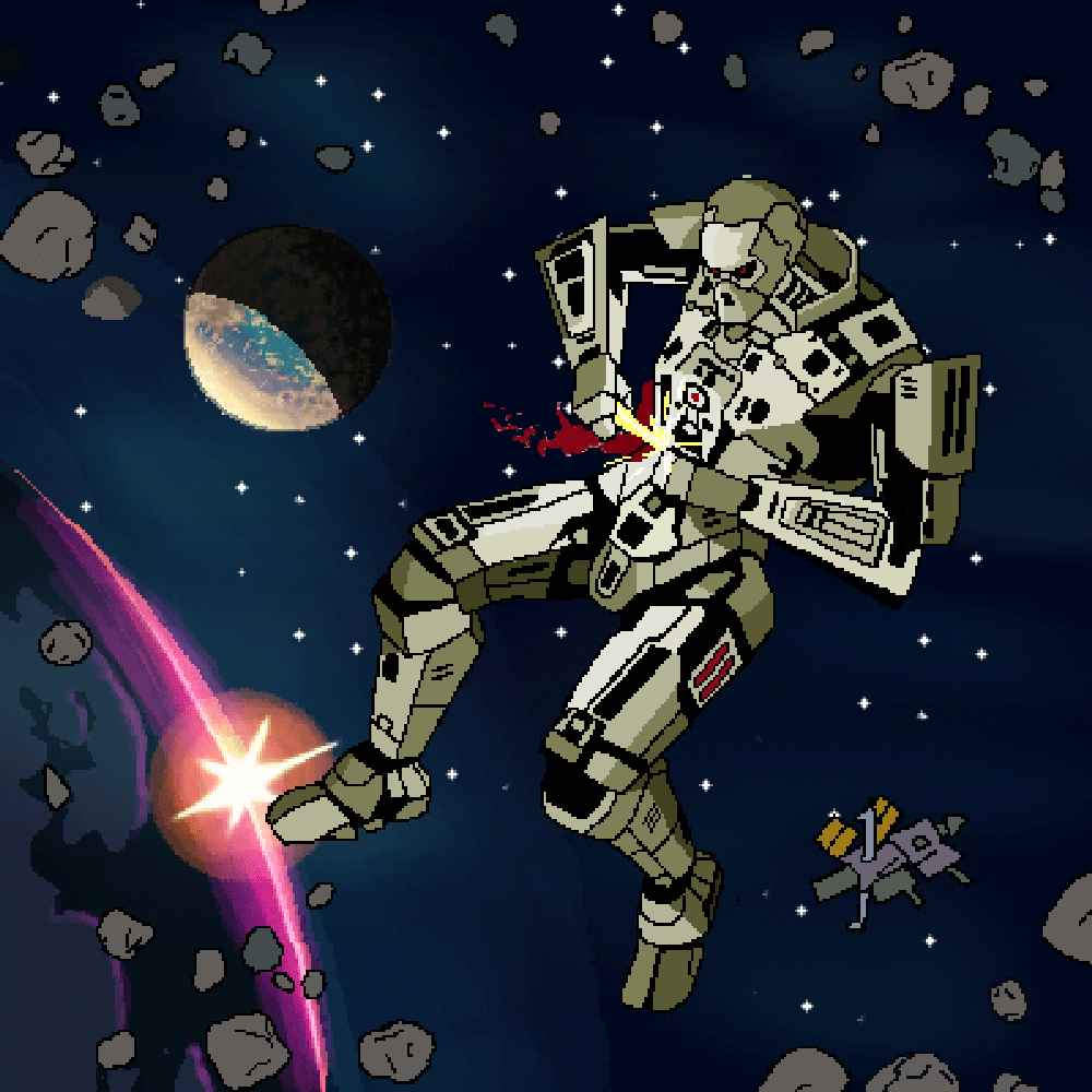 ArtStation robot in space