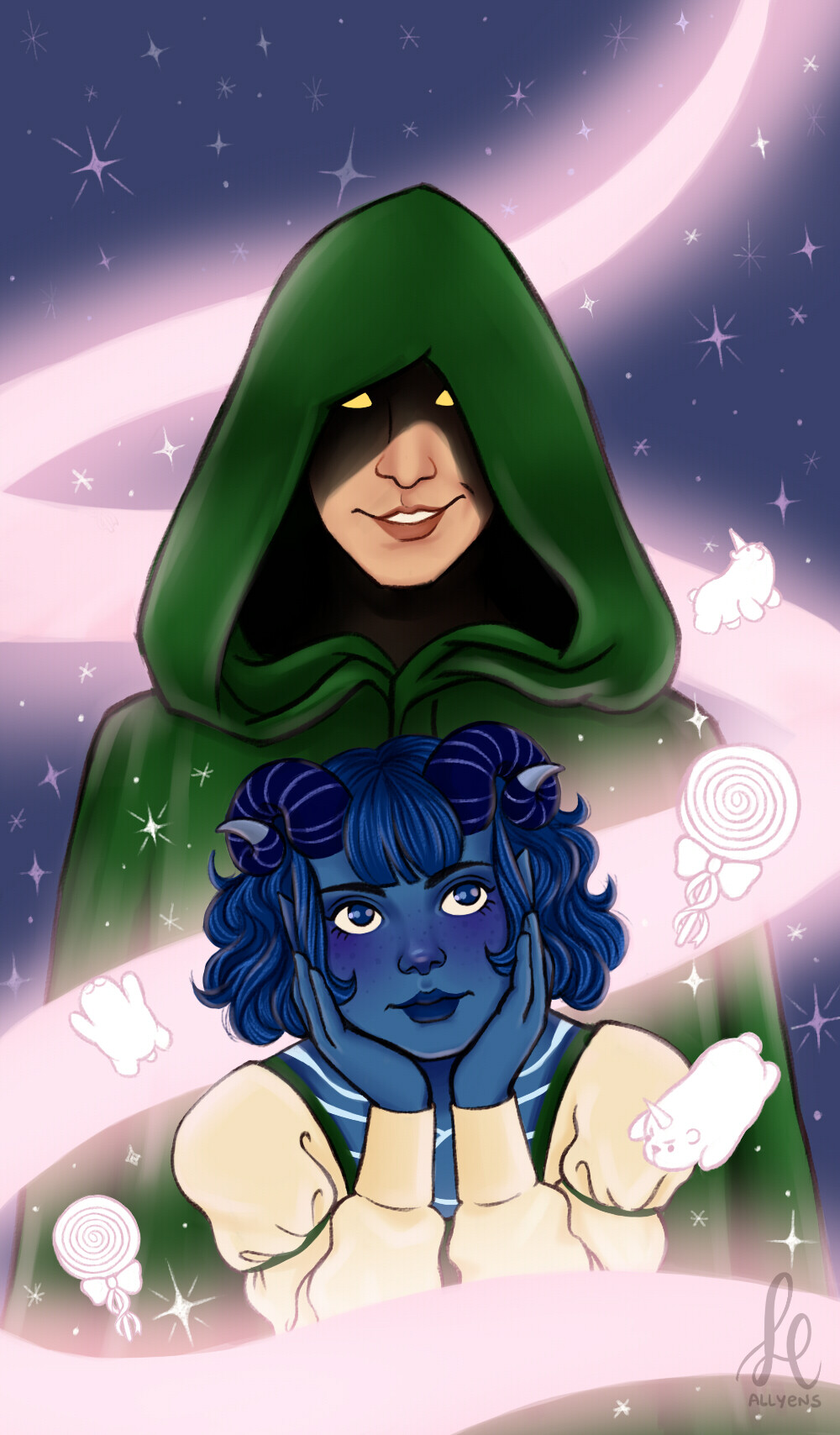 Lara Correia Jester and The Traveler Critical Role Fanart (2019)