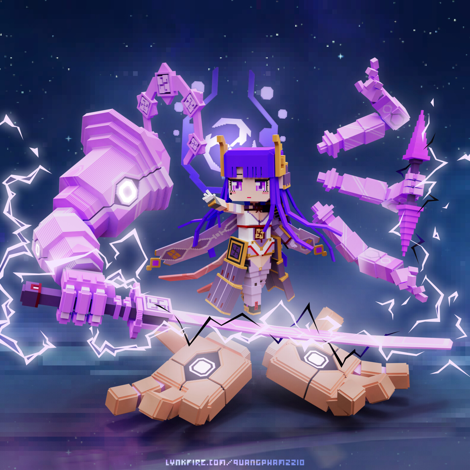 ArtStation Raiden Shogun Weekly Boss