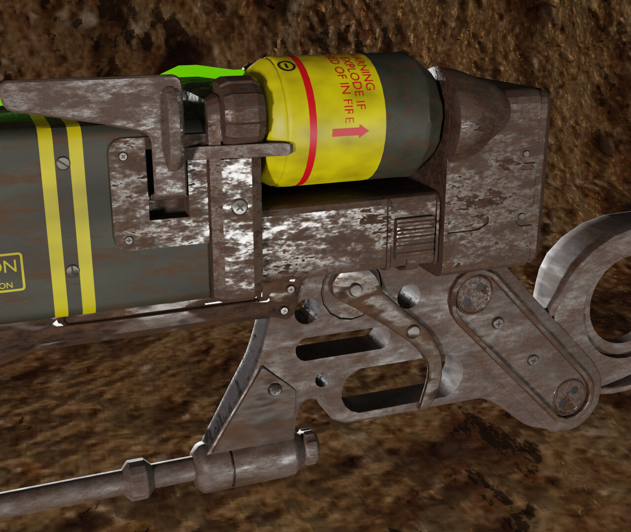 ArtStation fallout laser rifle