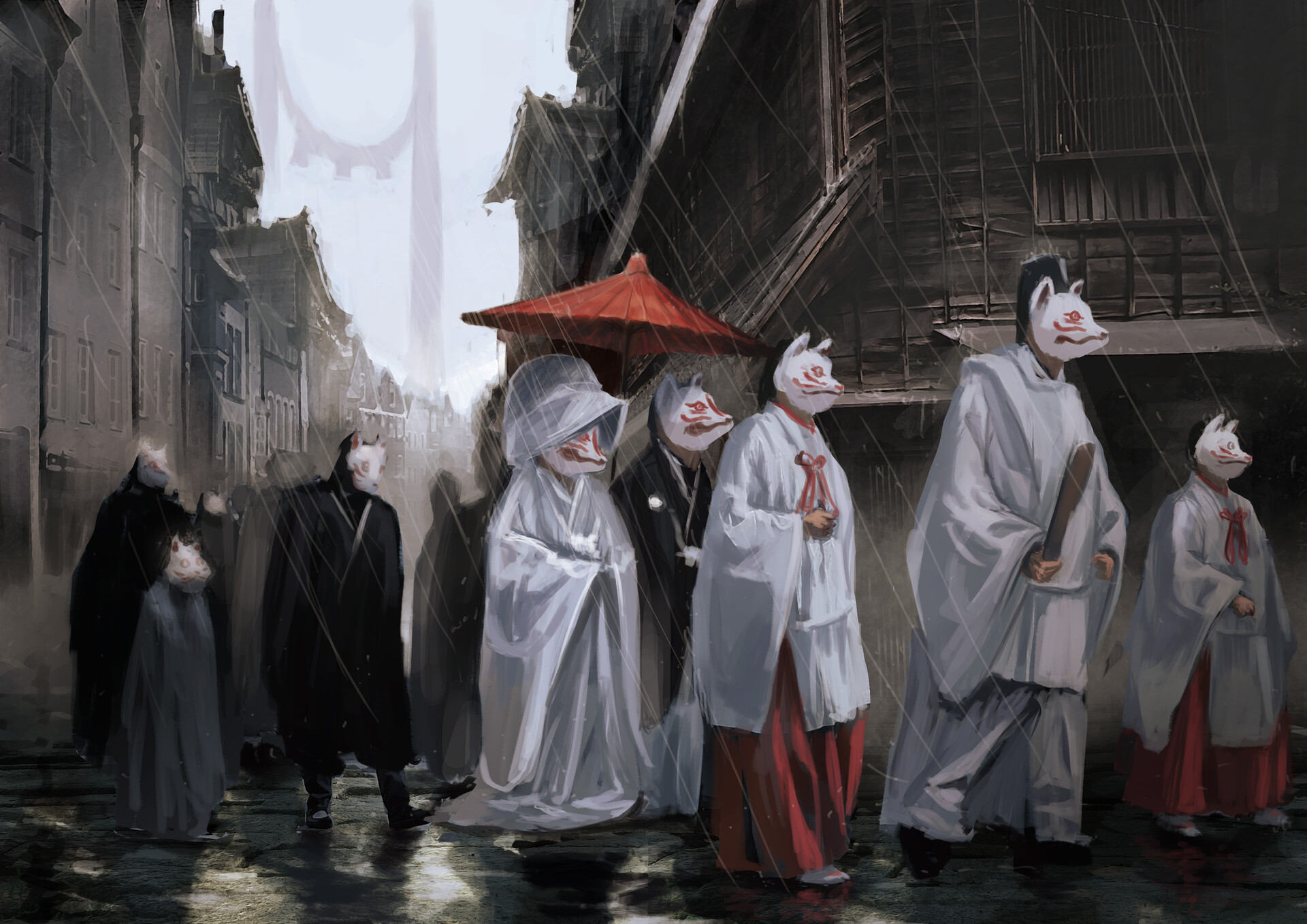 Artstation Fox Wedding Myst At Dusk