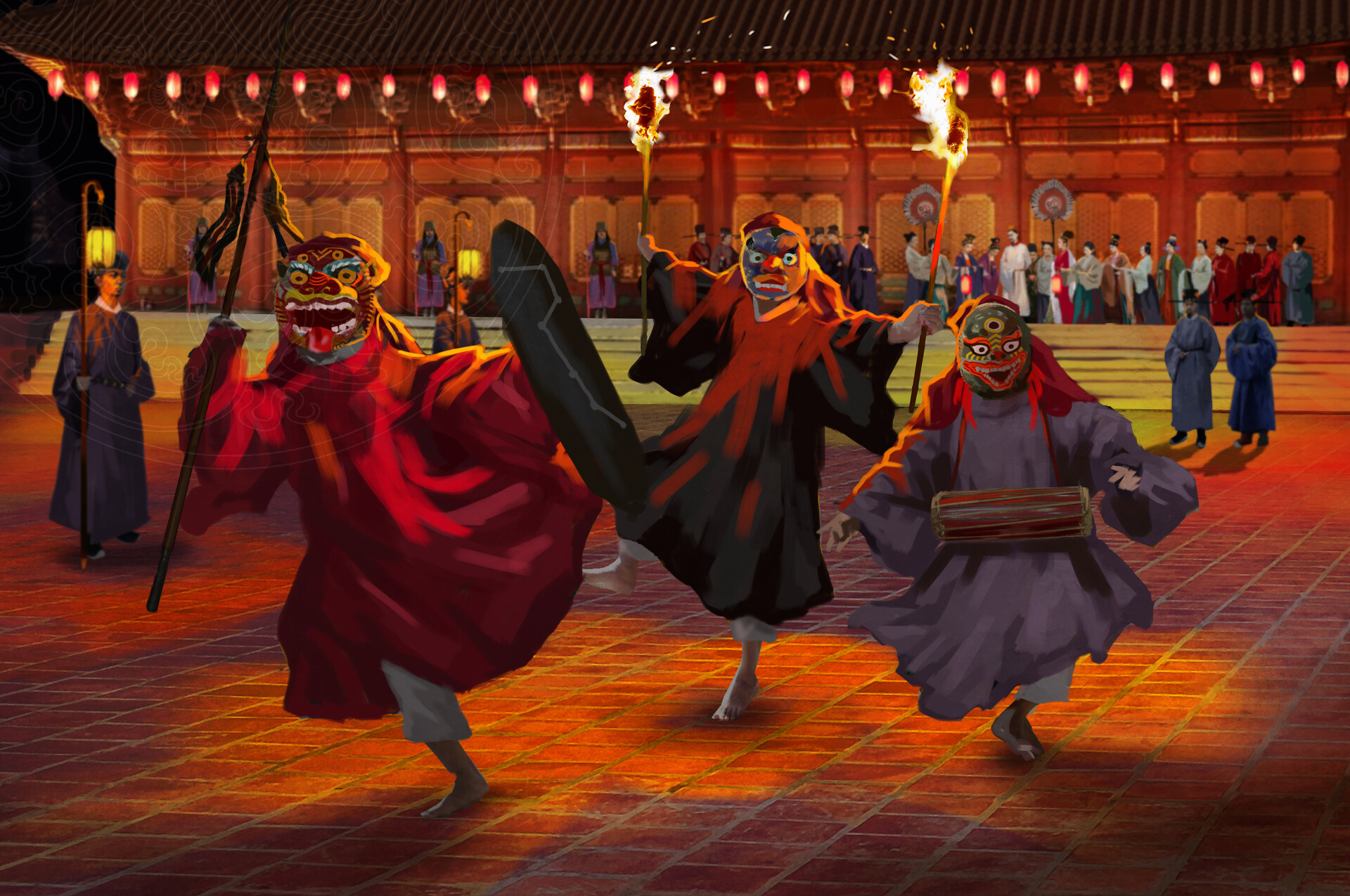ArtStation - EXORCIST RITUAL ON THE NEW YEAR EVE IN 13TH CENTURY IN THE ...
