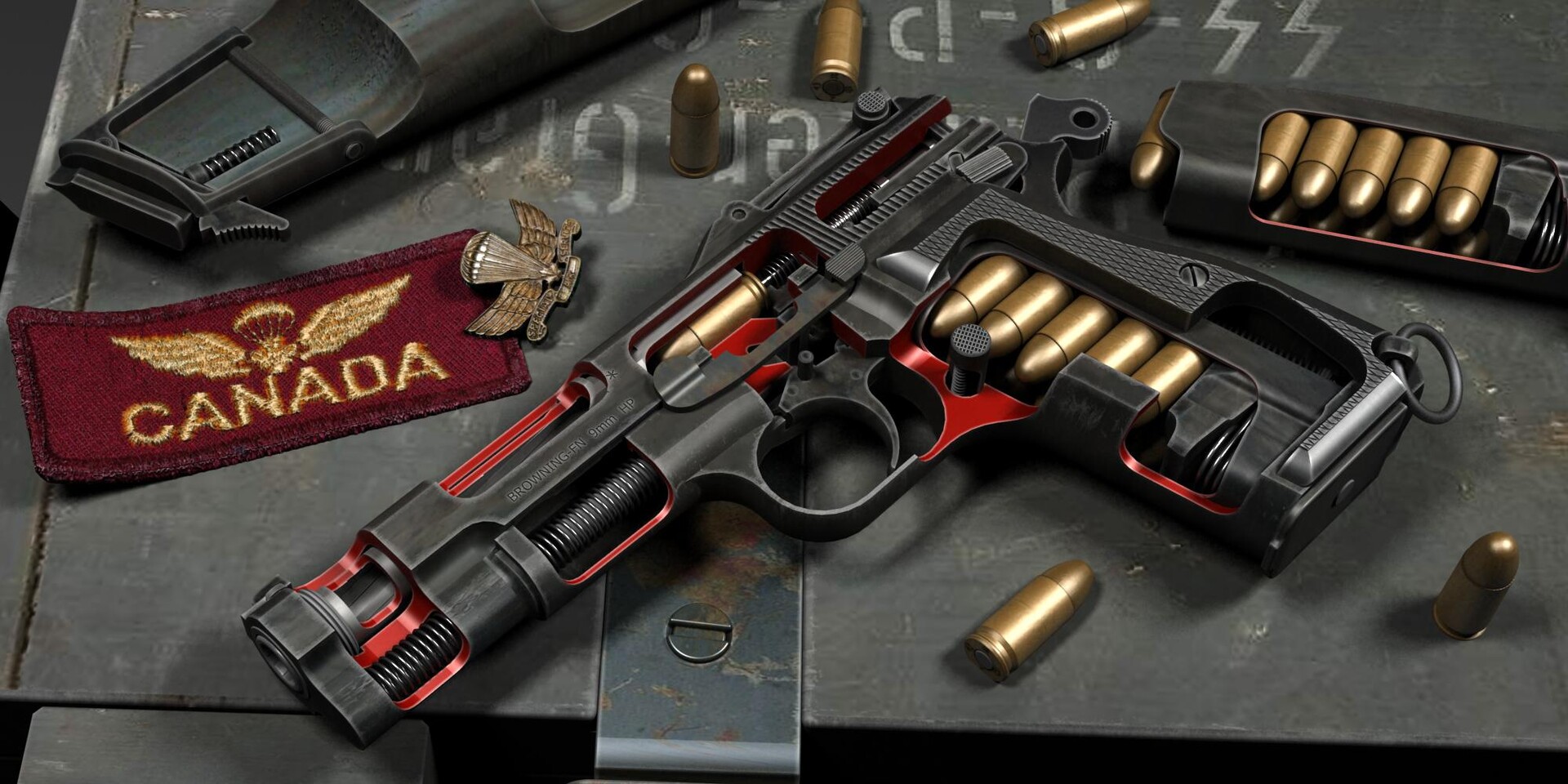 ArtStation - Browning Hi-Power M1935