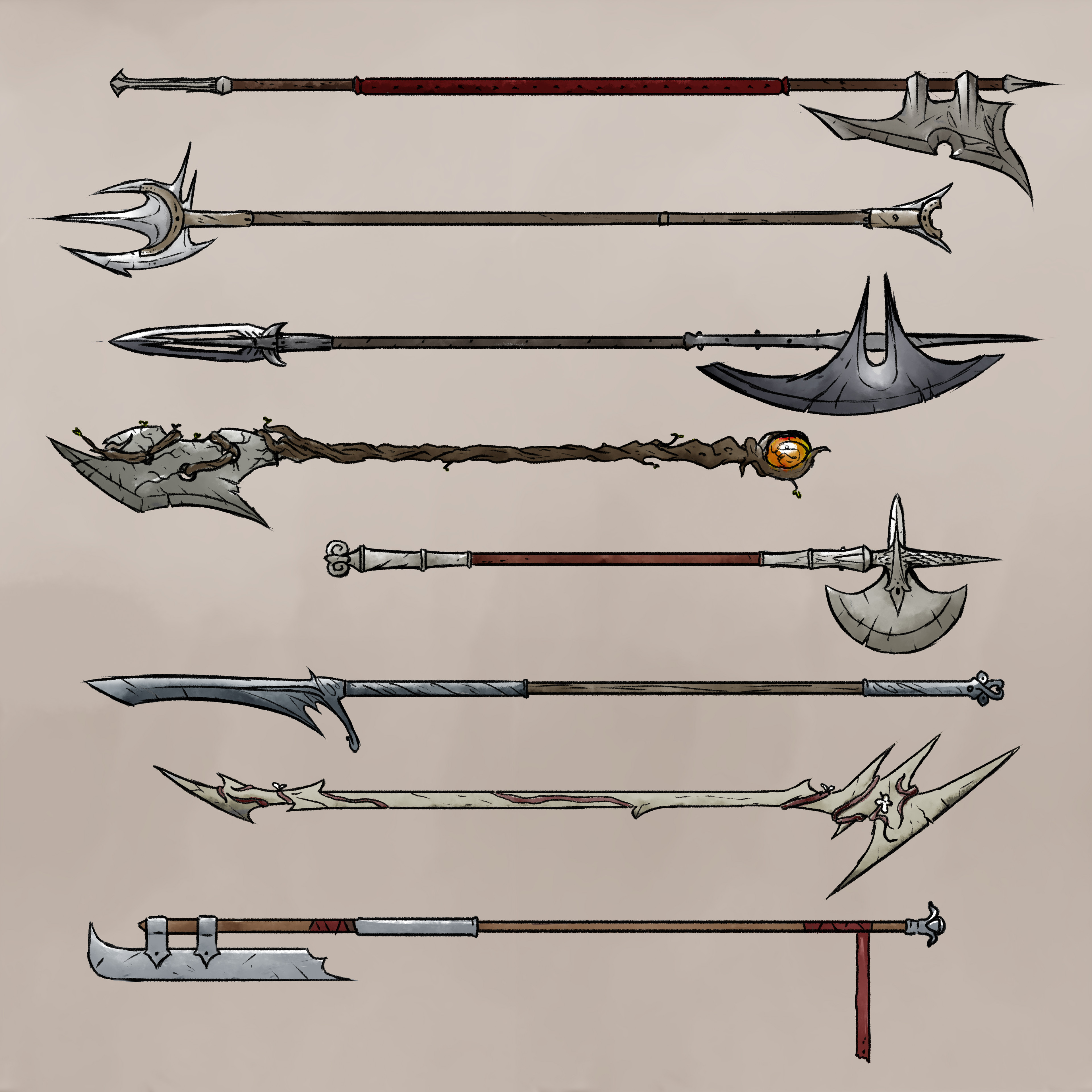 Early Warden Spear Concepts