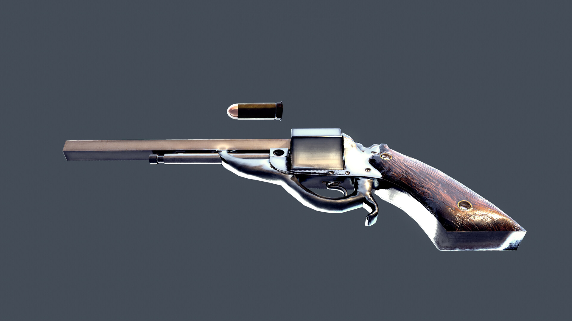 ArtStation - Set of four-shot revolver and knife-brass knuckles