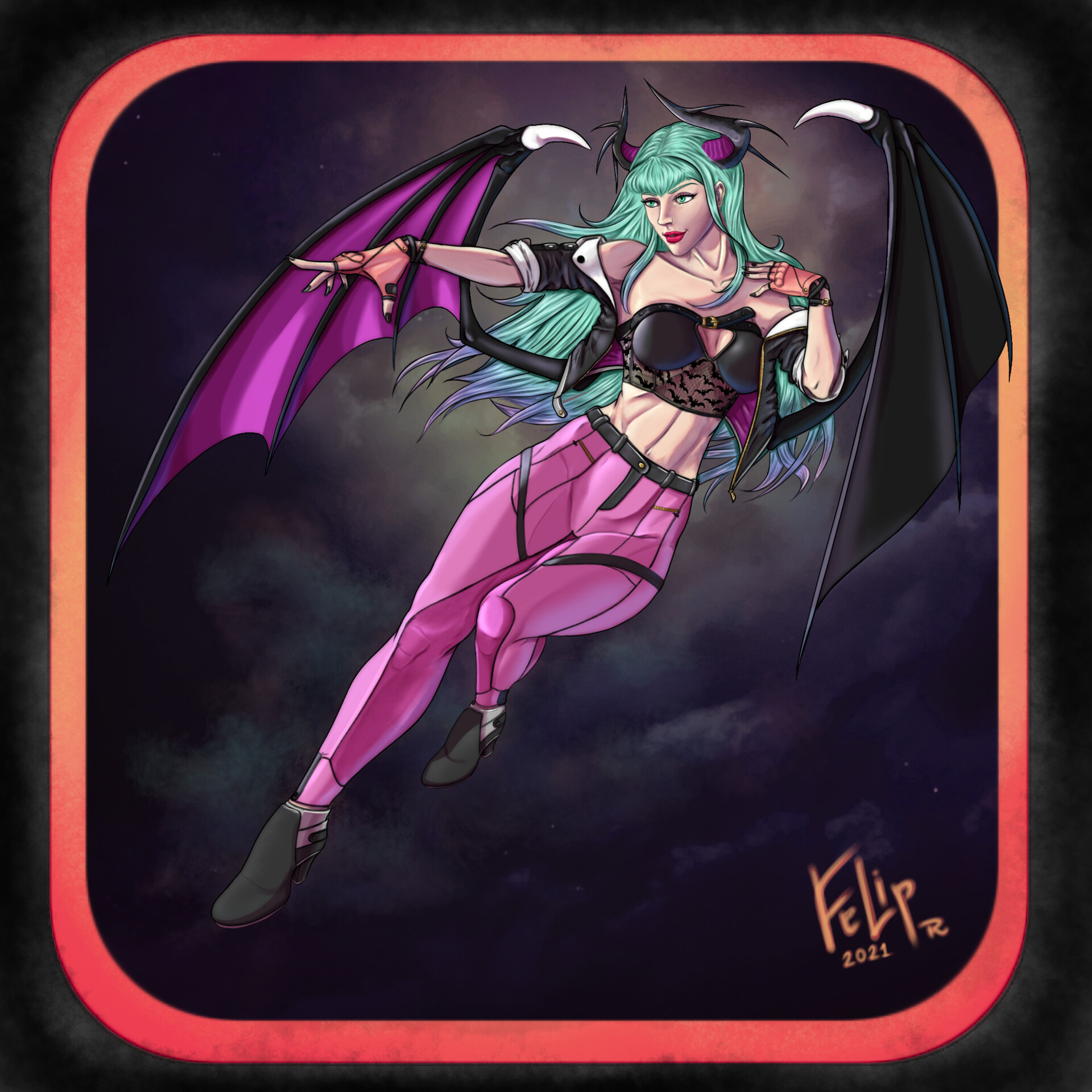 ArtStation Morrigan Aensland redesign