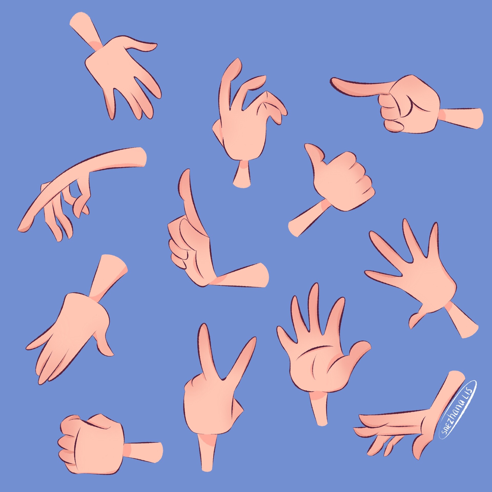 ArtStation - Hands studies