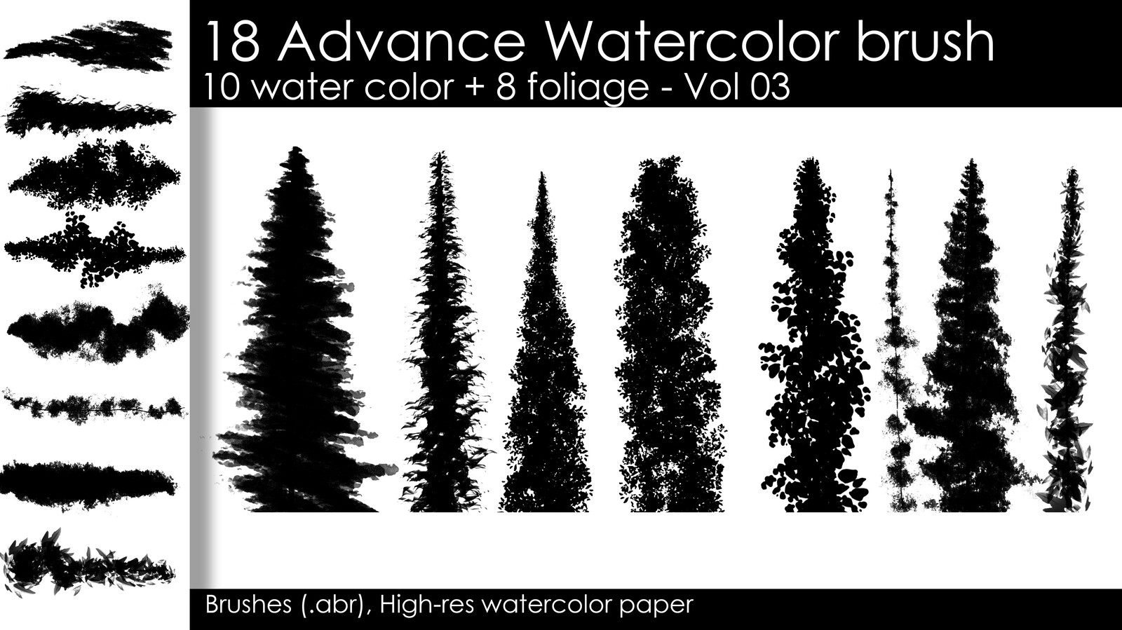 18 Advance watercolor brush