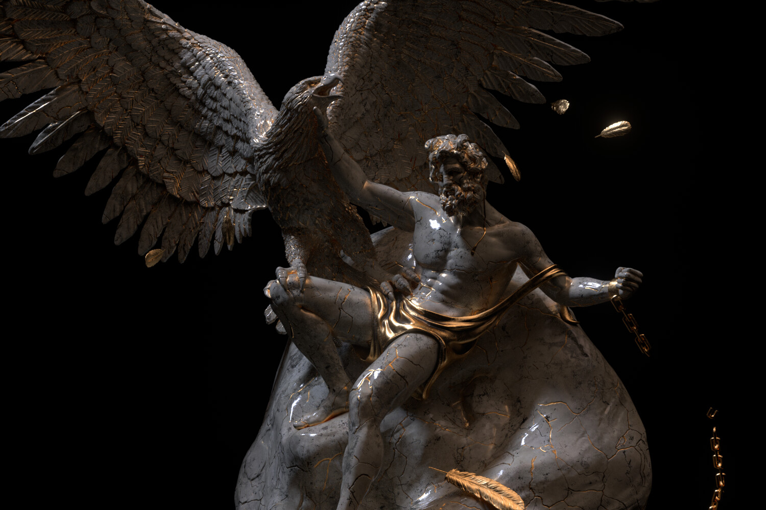 Prometheus Greek God Statue Prometheus Greek God Statue