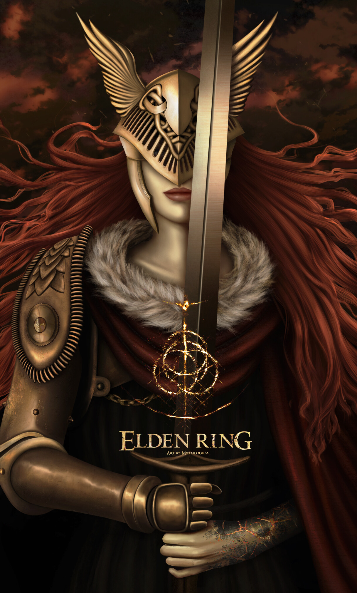 ArtStation - Malenia, Blade of Miquella - Elden Ring fanart