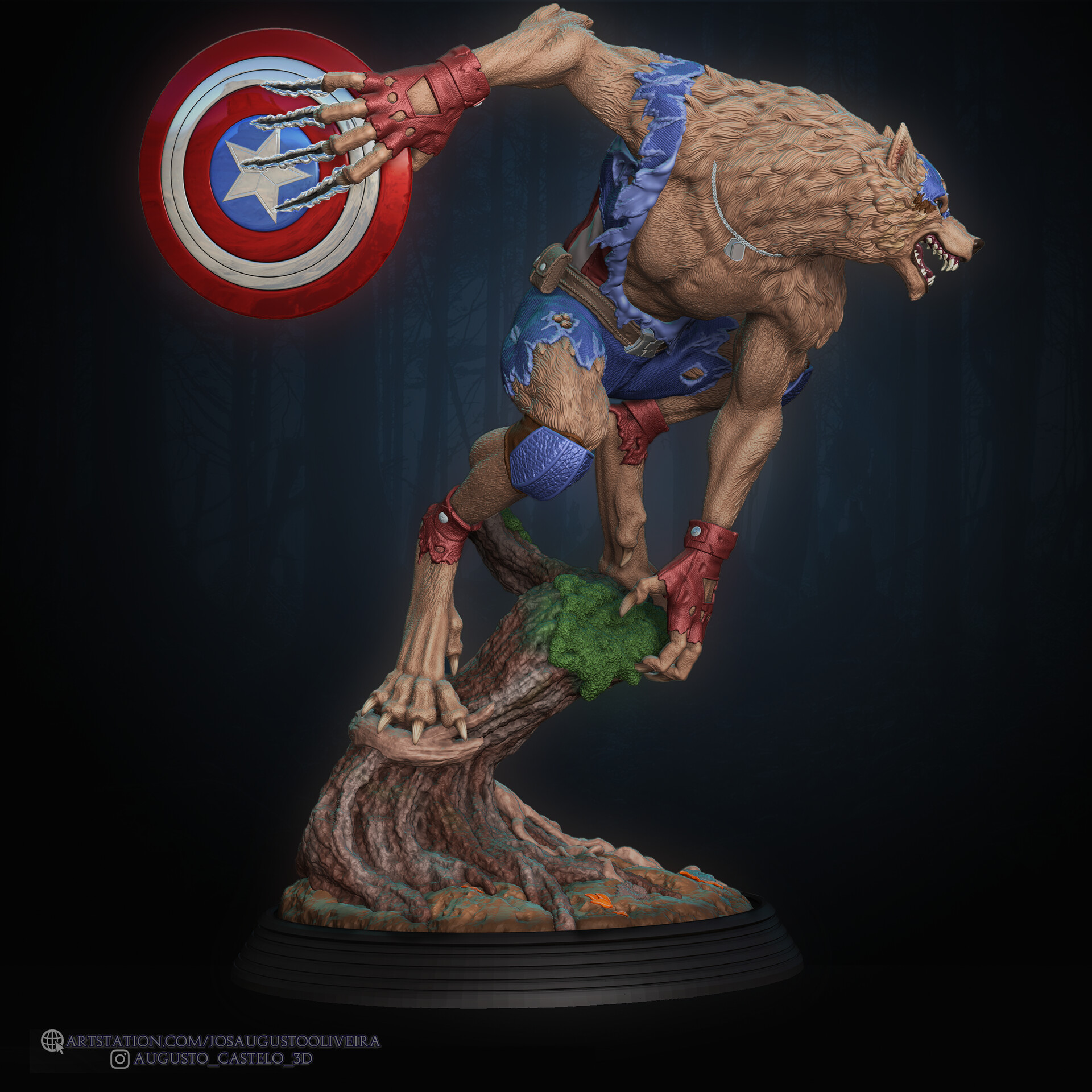 Werewolf captain america figure sale