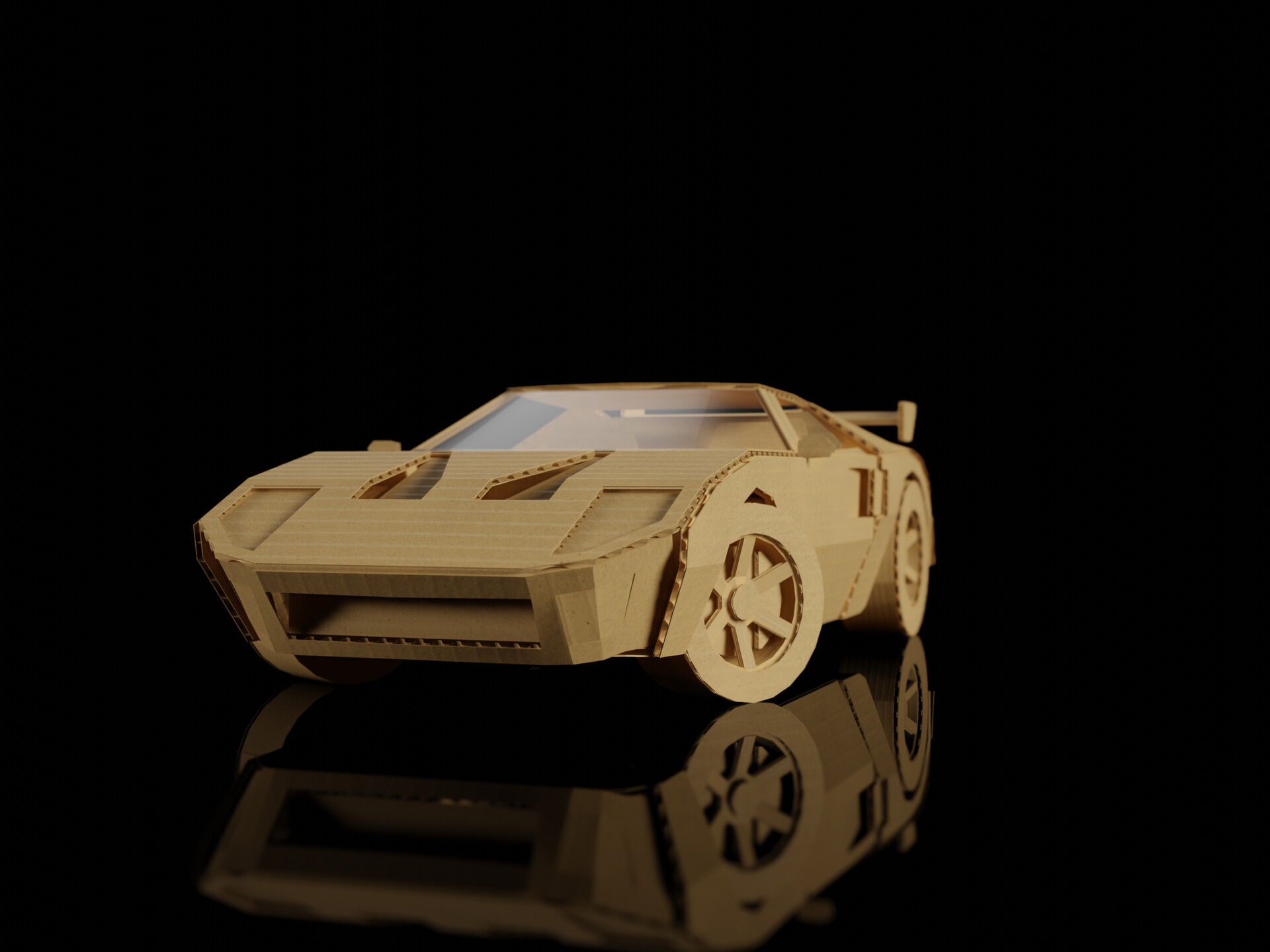 3D poeta - Ford GT40 made with cardboard