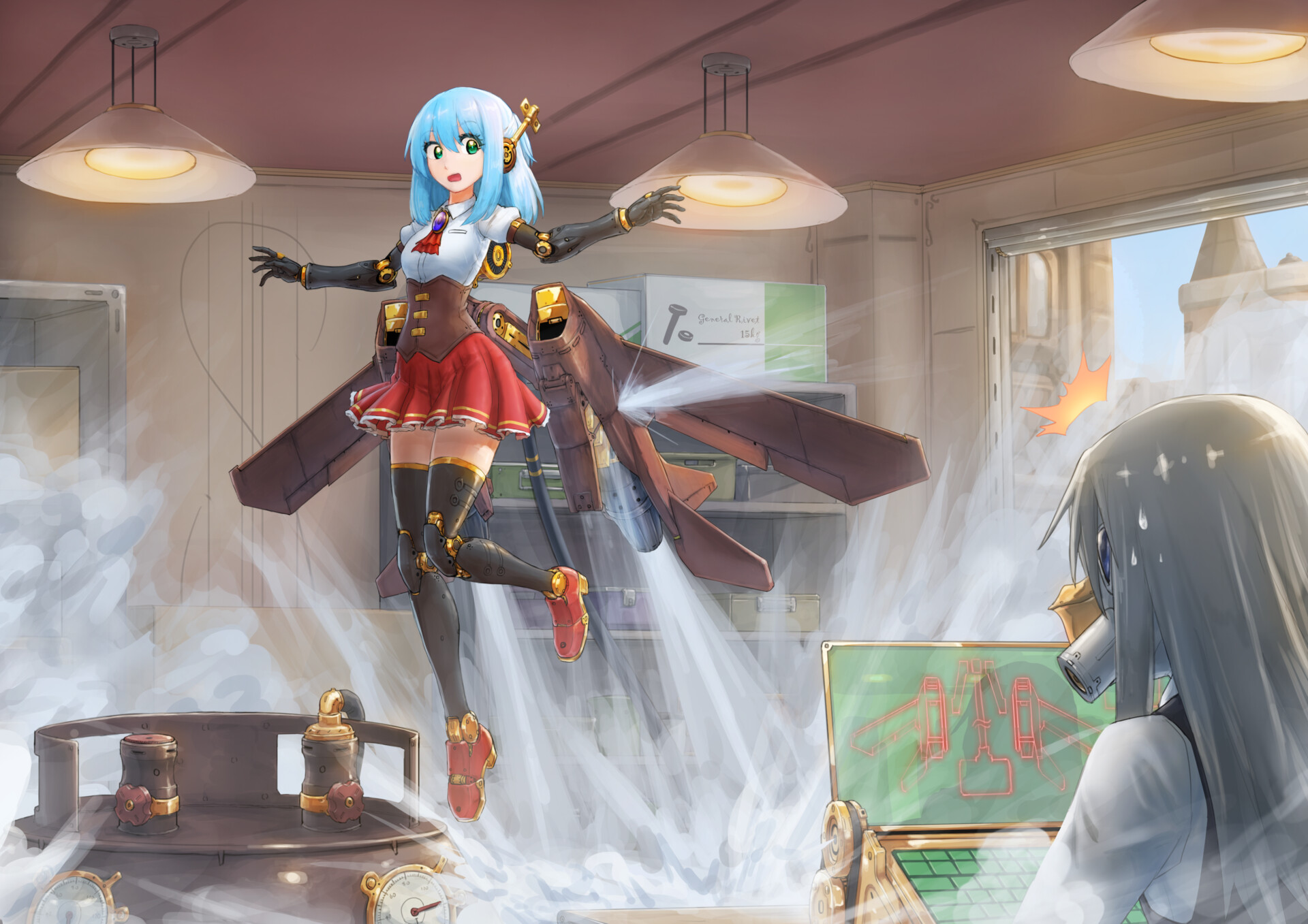 ArtStation Steampunk robot girl