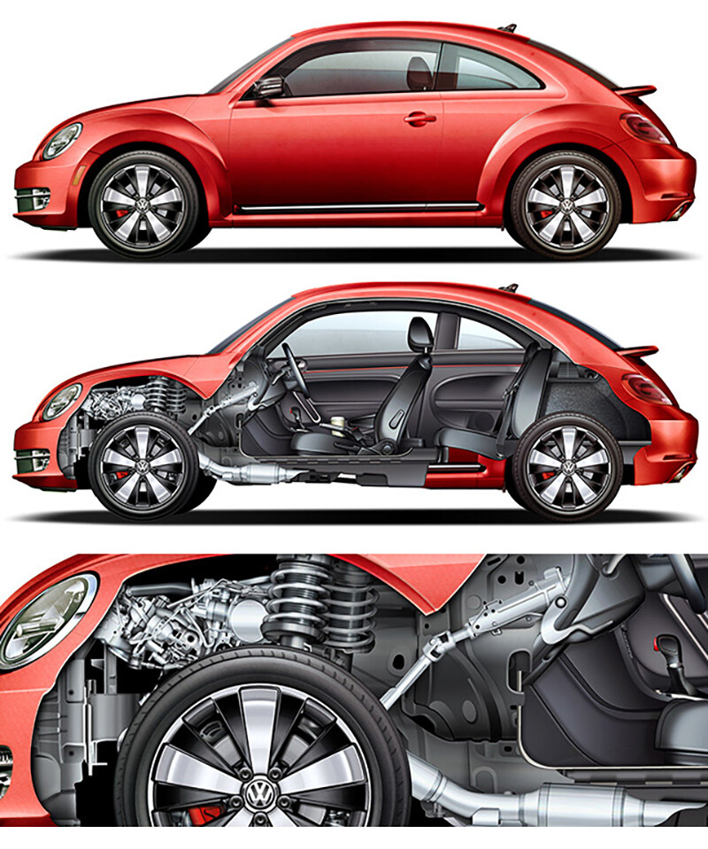 Volkswagen Technical Illustrations
