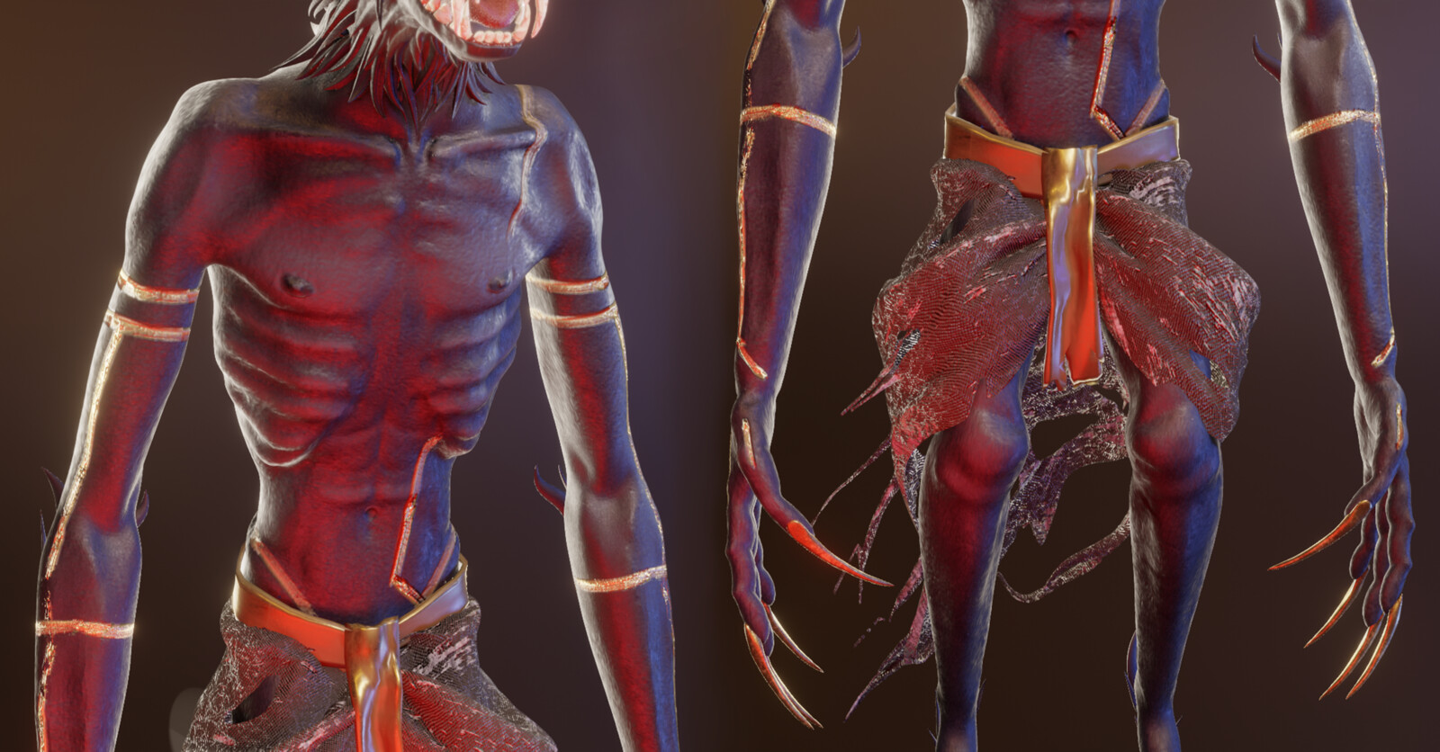 Details close-up - ribs and cloth