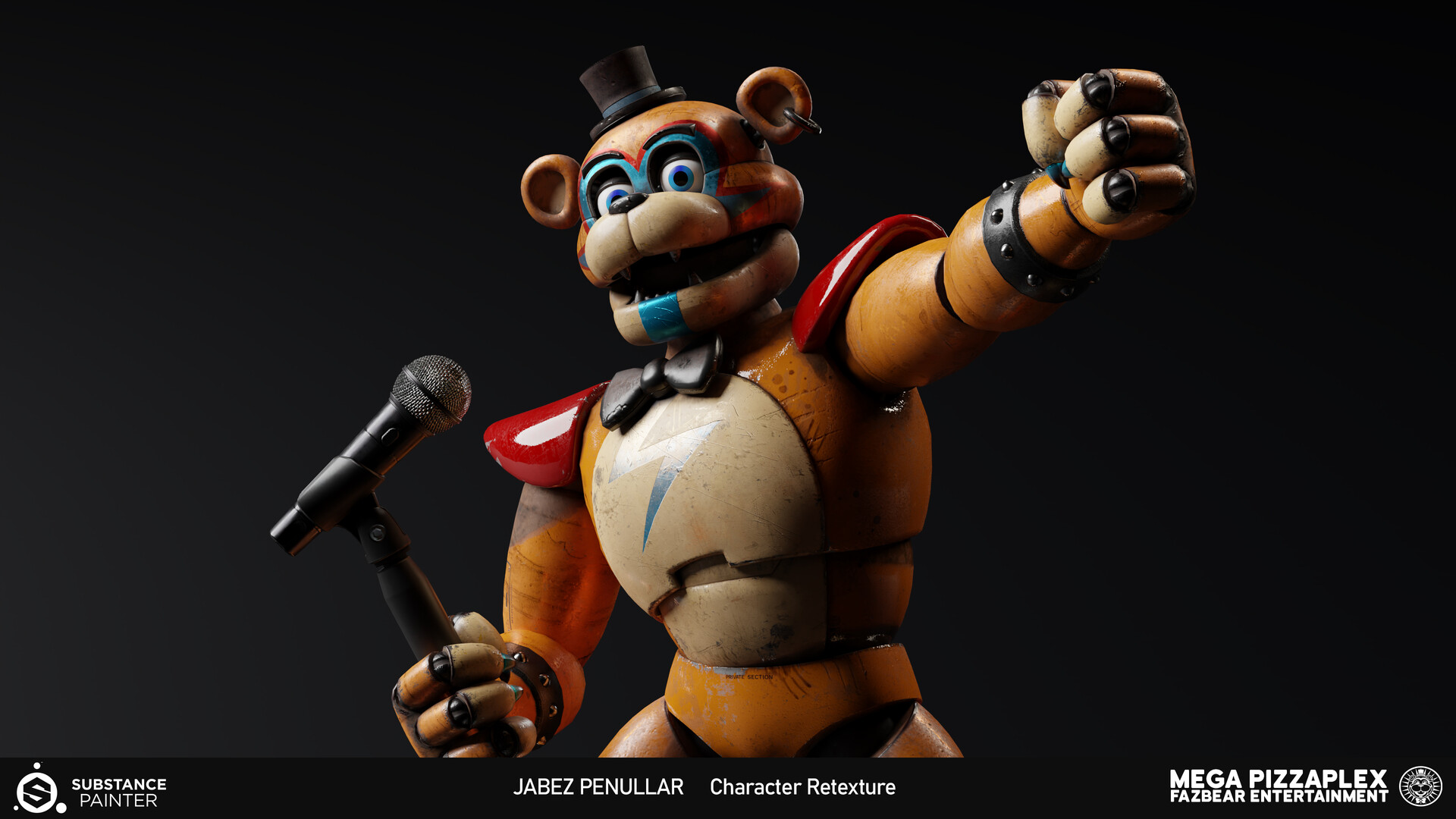 GlamRock Freddy / Five Nights at Freddy´s, 3D models download
