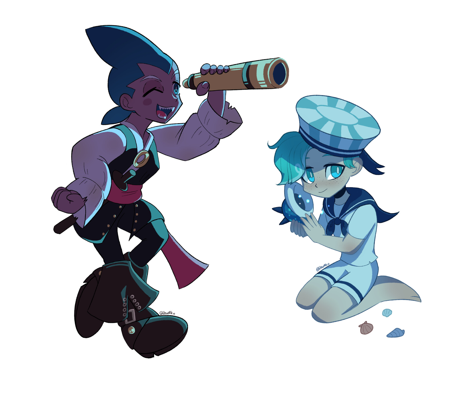 ArtStation Cookierun Sorbet shark and Peppermint