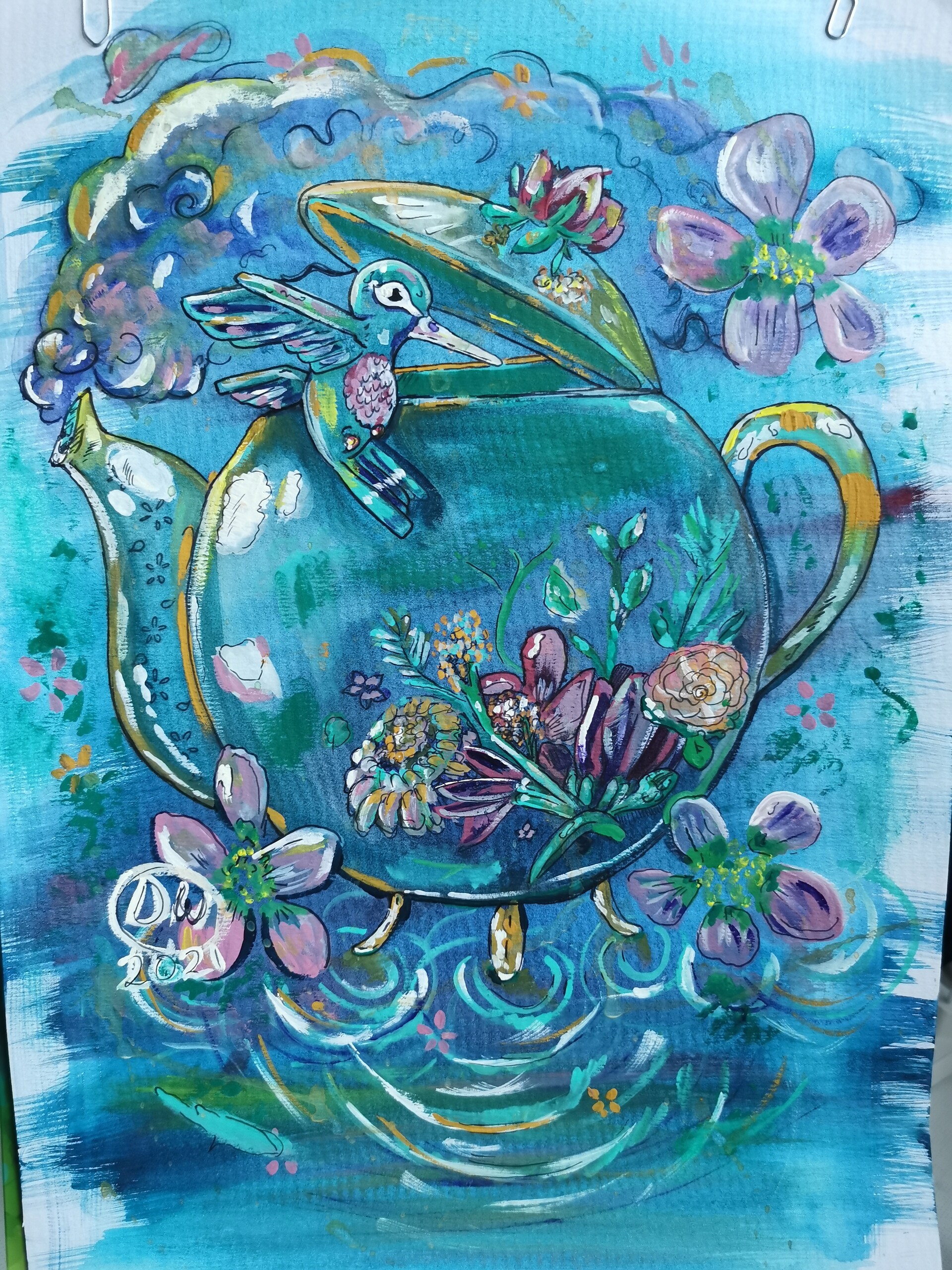 ArtStation - Teapot - Aquarelle painting
