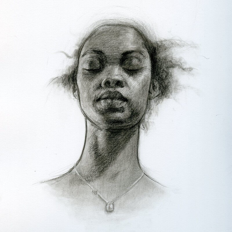 Charcoal Portrait Sketches