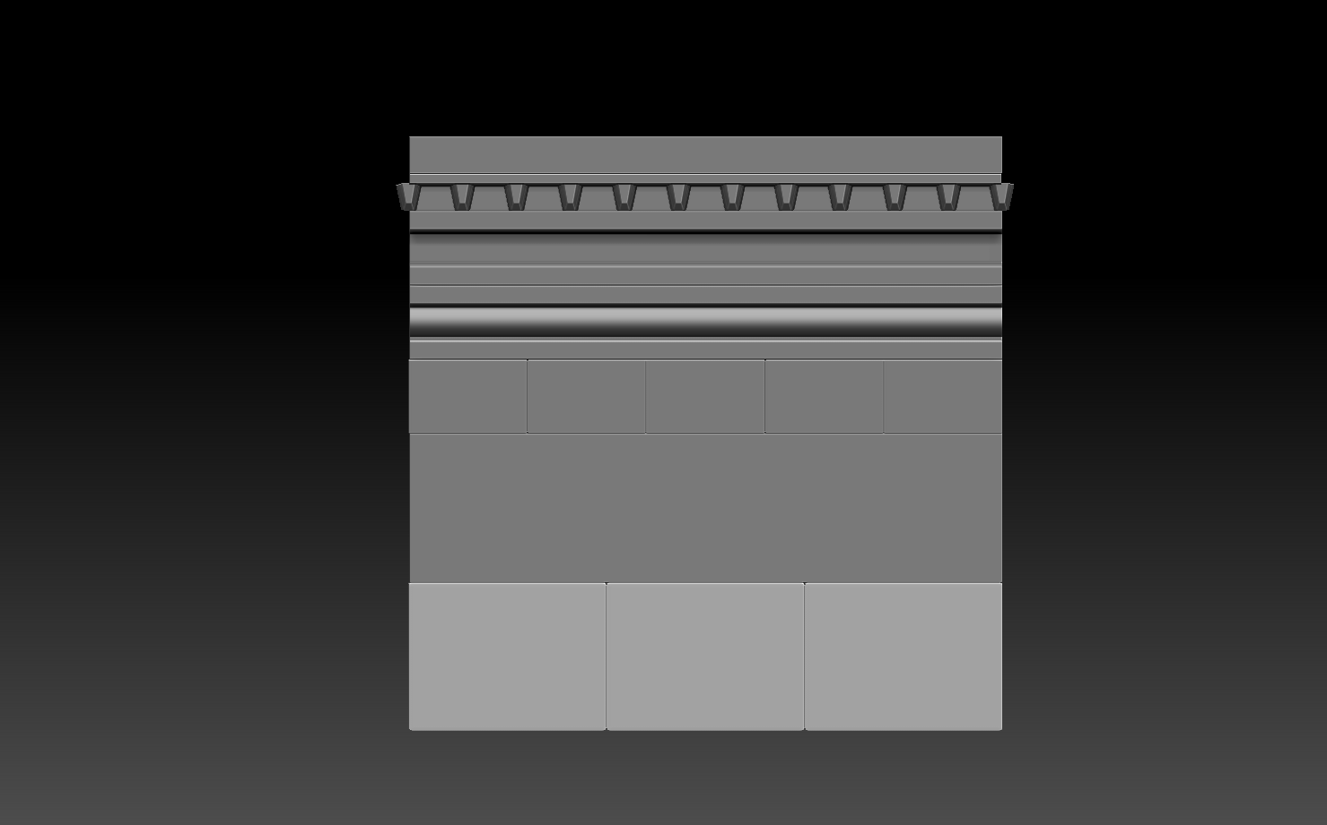 Sculpting process.