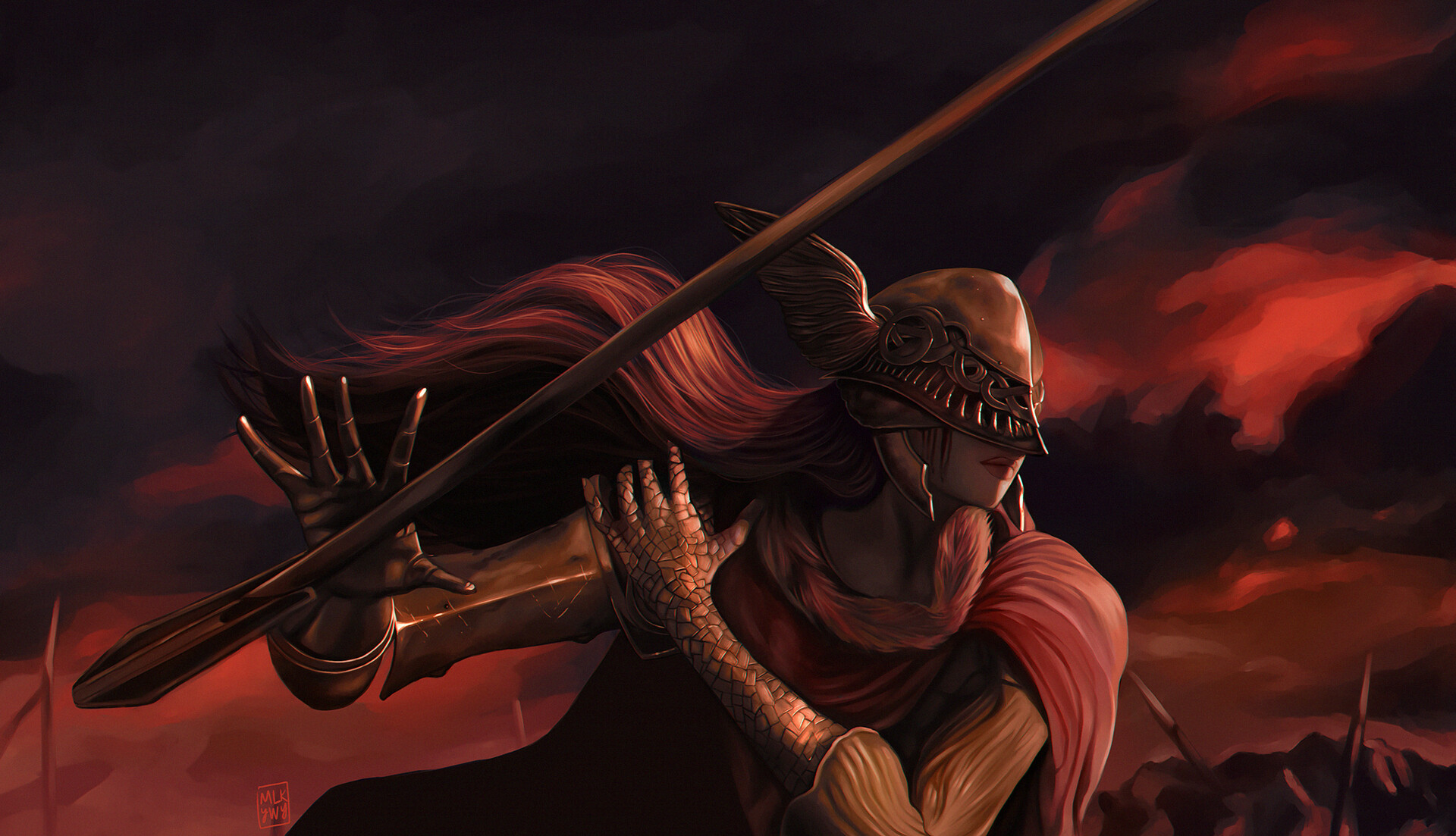 ArtStation malenia, blade of miquella