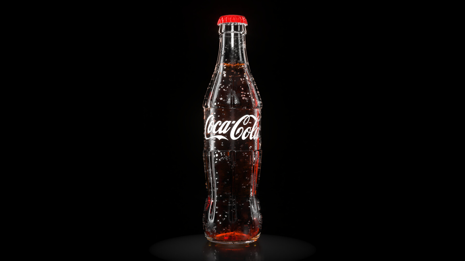 ArtStation Coke bottle. A drink of freshness