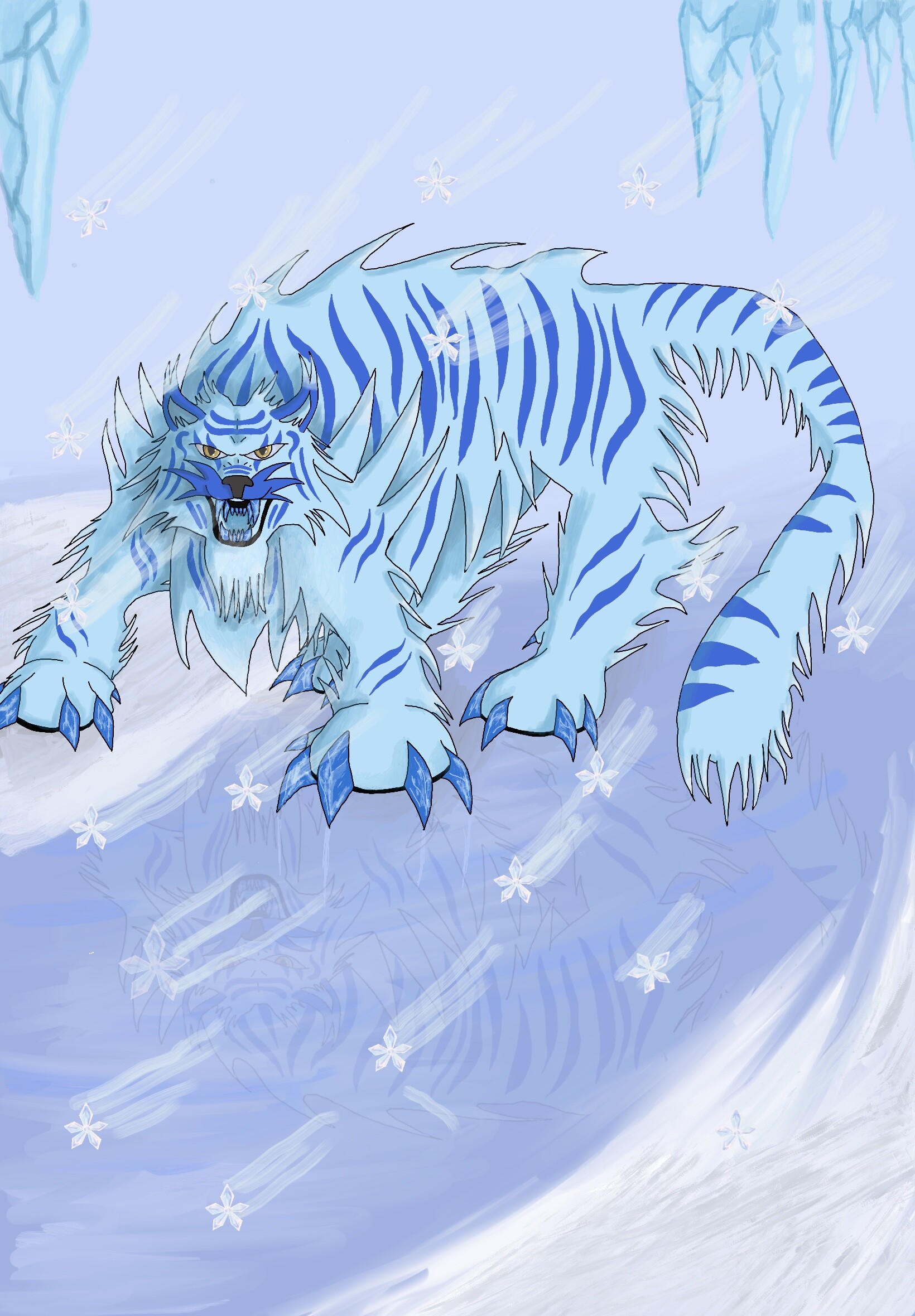 ArtStation - Armor of Frozen Tiger Spirit Animal