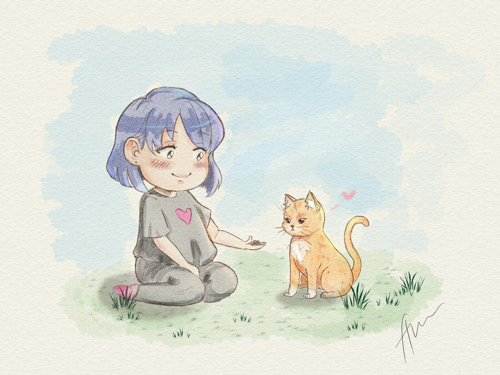 She cheap loves cats