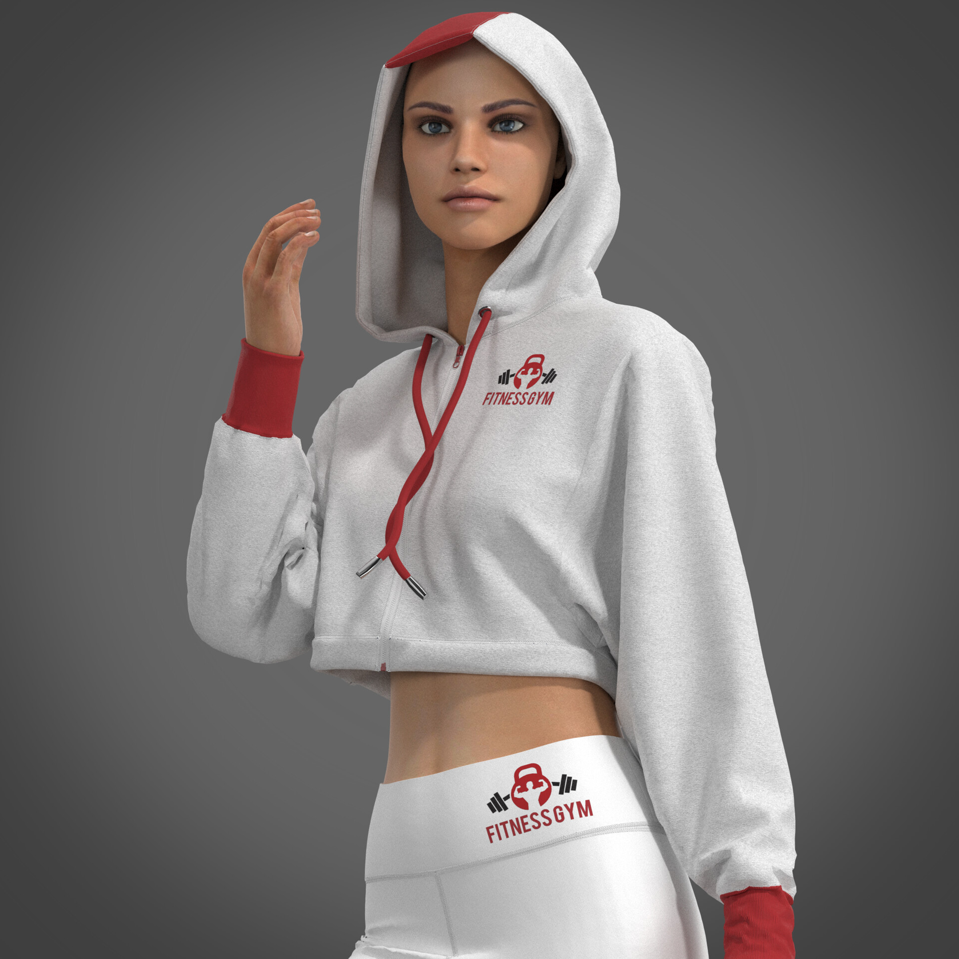 Designer crop hoodie best sale