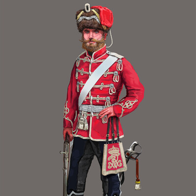 Manuel krommenacker prussian hussar display