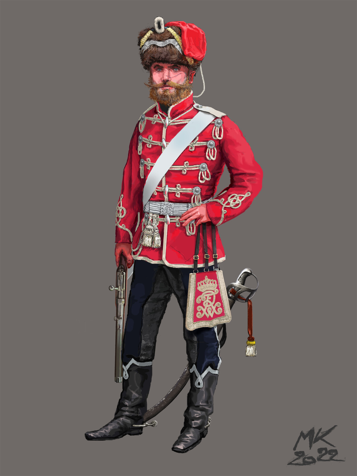 Prussian Hussar from the Franco-Prussian War (1870-1871)