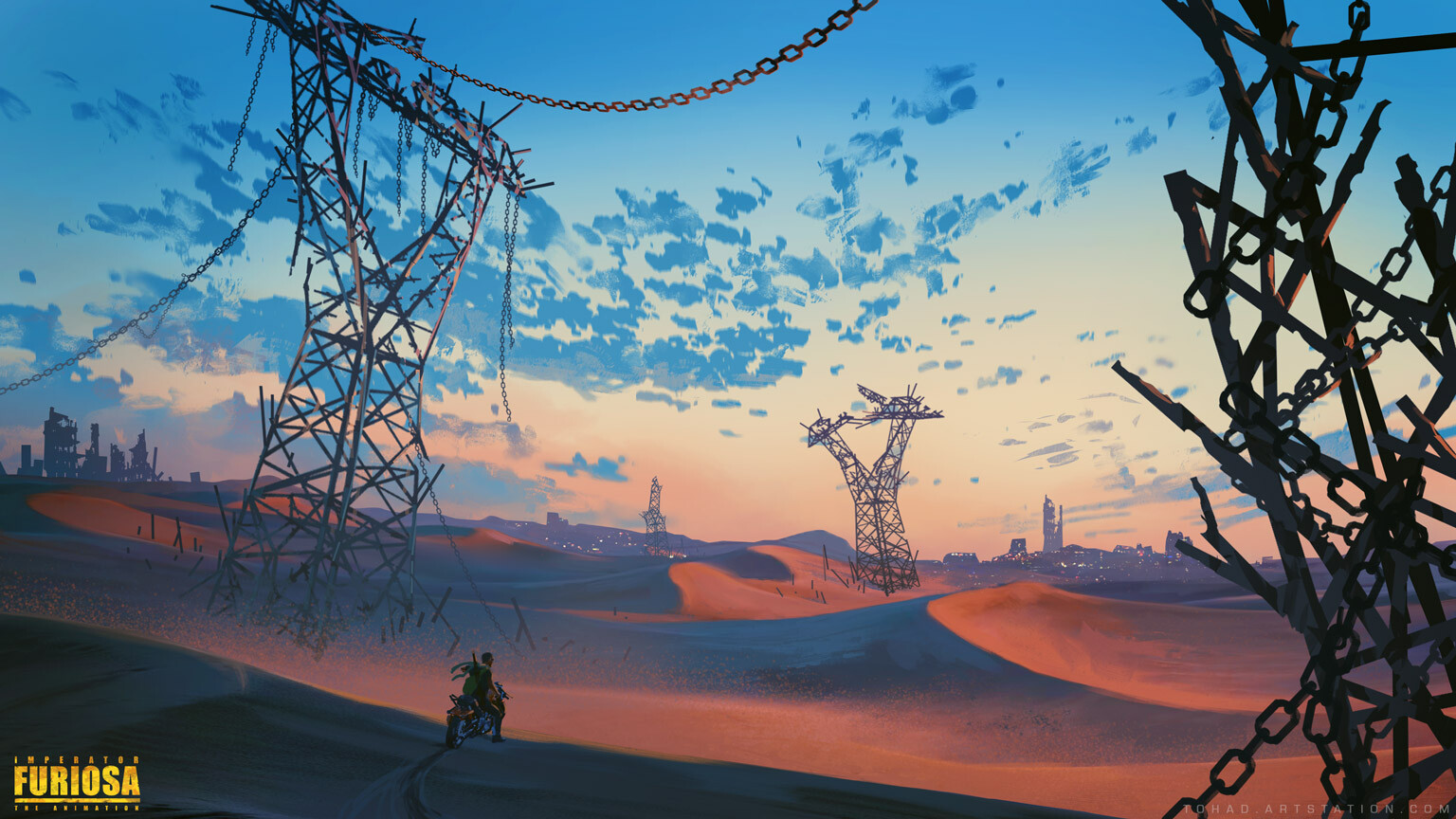 Furiosa the animation, desert concept
