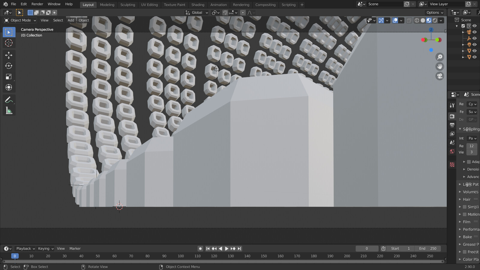 Basic Render model for Barcelona.