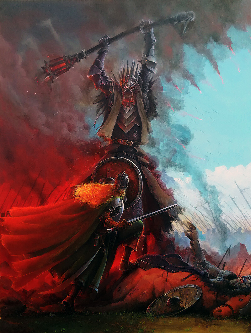 ArtStation Eowyn vs Witch king