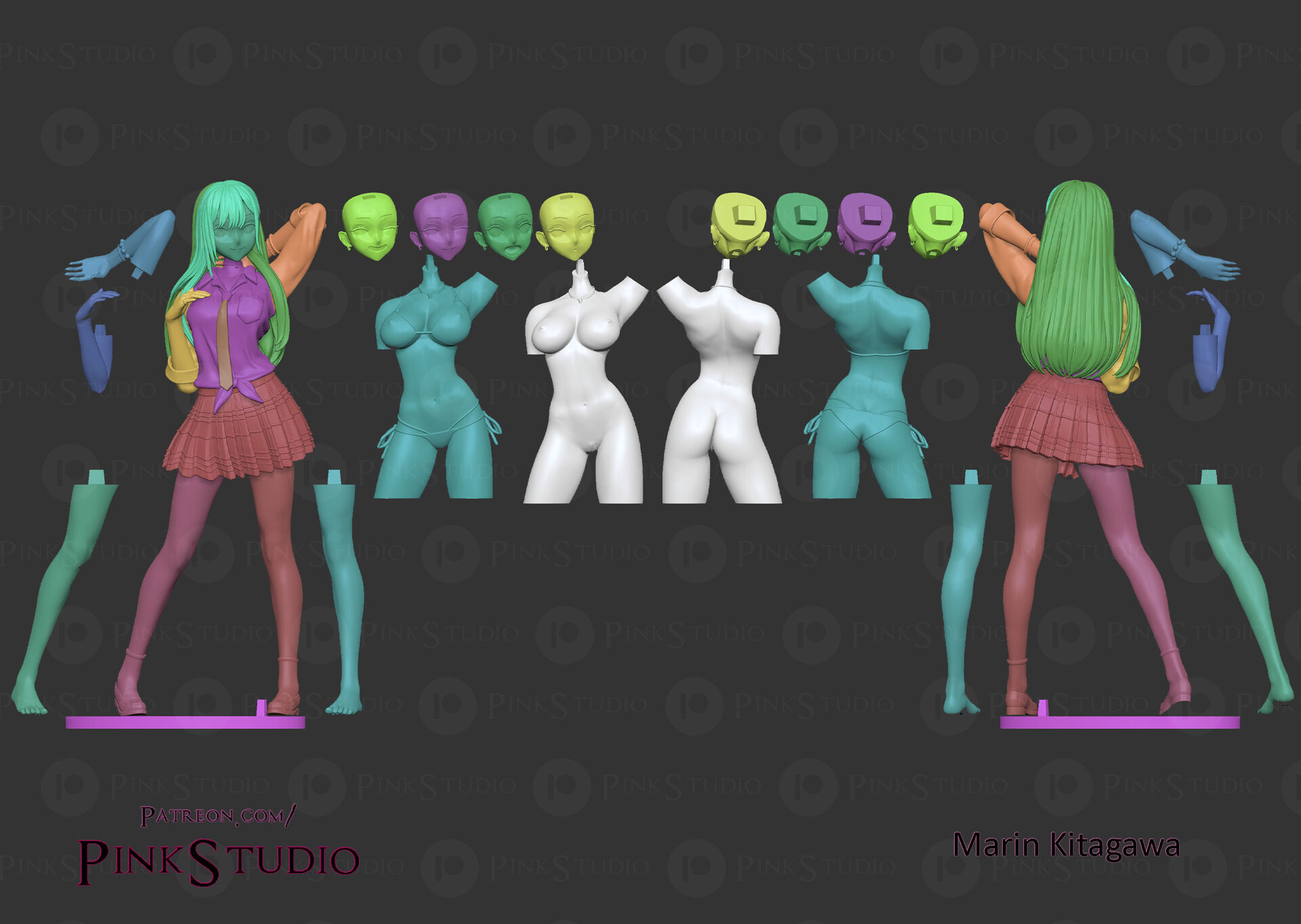Pink massage studio. Эта фарфоровая кукла влюбилась фигурка. Пинк студио. My Dress up Darling. Marin Kitagawa SIMS 4.