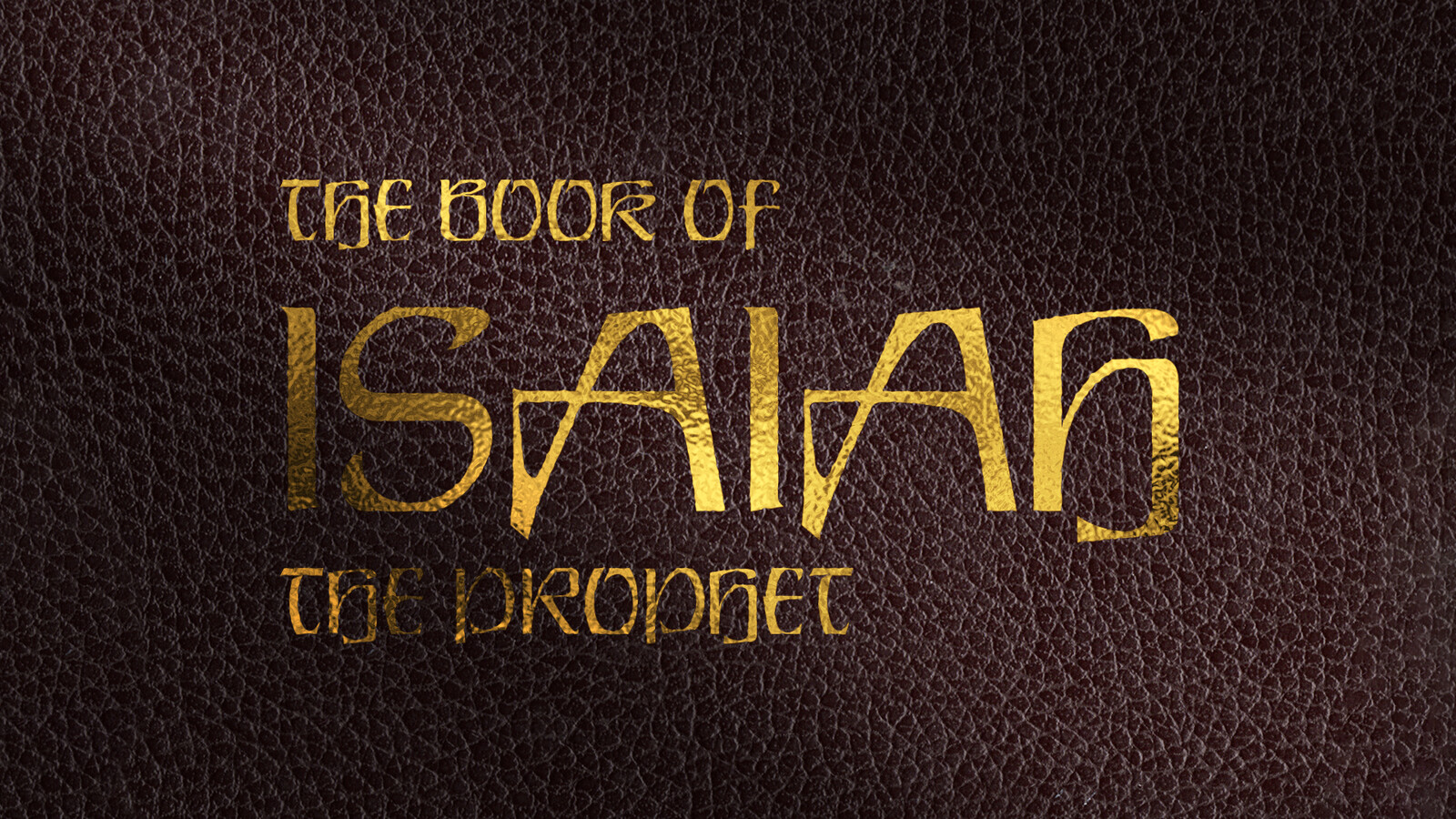 A book cover about the book Isaiah.