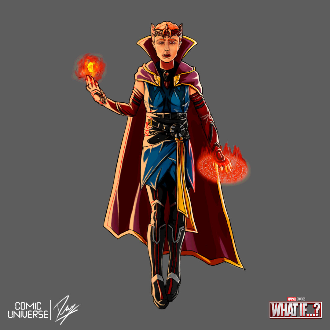 Artstation - What If...? Wanda Become Sorcerer Supreme